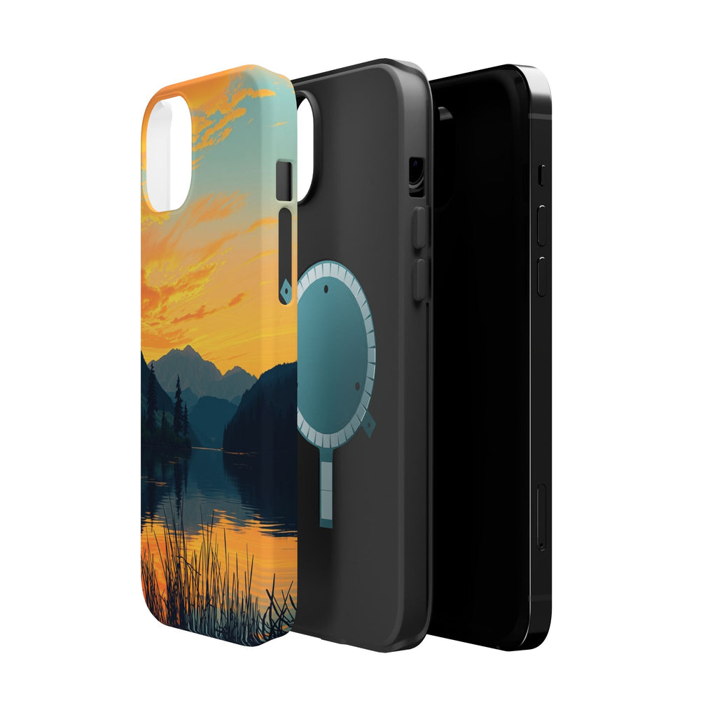iPhone Lake at Twilight Oil Painting Impressionist iPhone Artistic · iPhone Case
