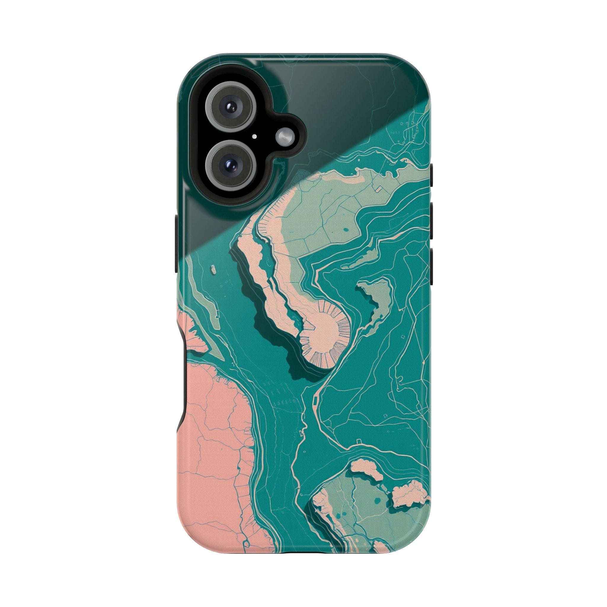 iPhone Earthy River Delta Aerial Design Slim Everyday iPhone 18 · iPhone Case
