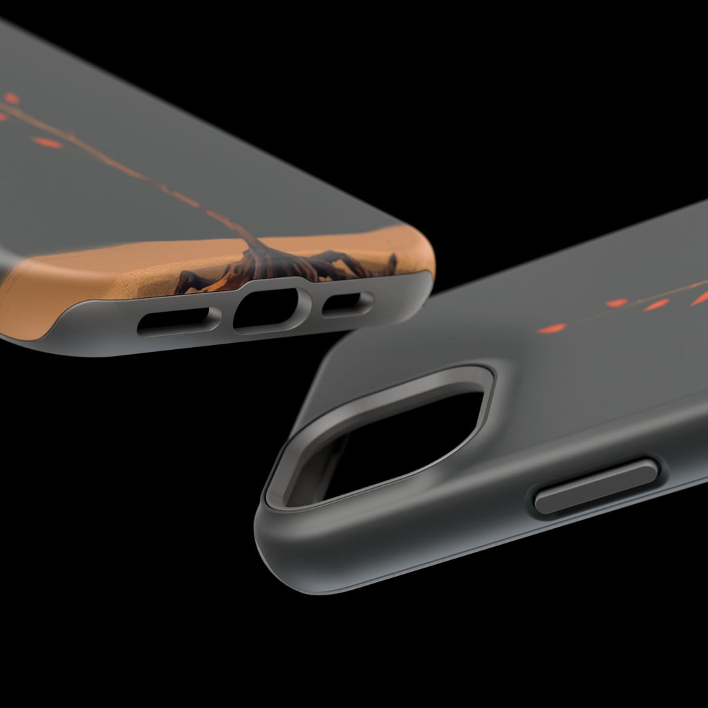 iPhone Burnt Orange And Sand Minimalist Stem Slim iPhone Everyday · iPhone Case
