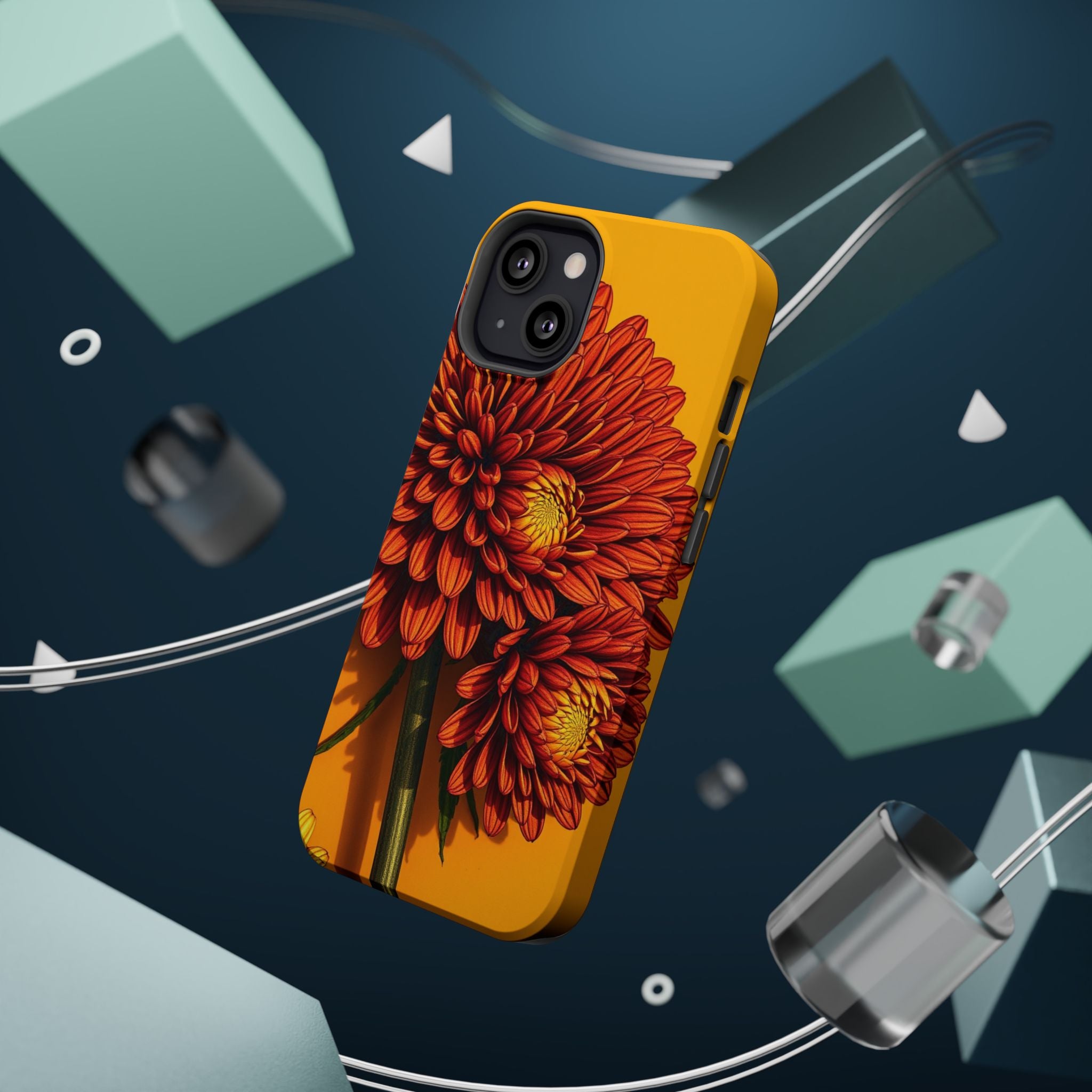 iPhone Mustard And Rust Ranunculus Stack Slim Everyday iPhone 14 · iPhone Case