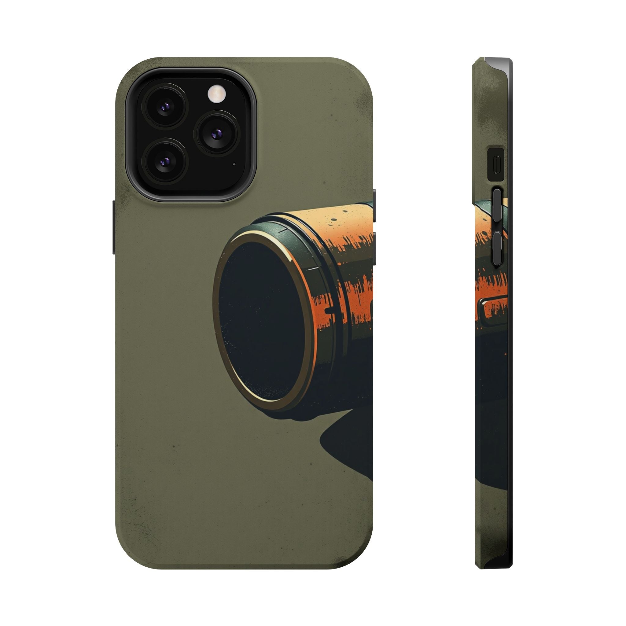 iPhone Charcoal And Copper Vintage Postcard Slim Everyday Designer Case · iPhone
