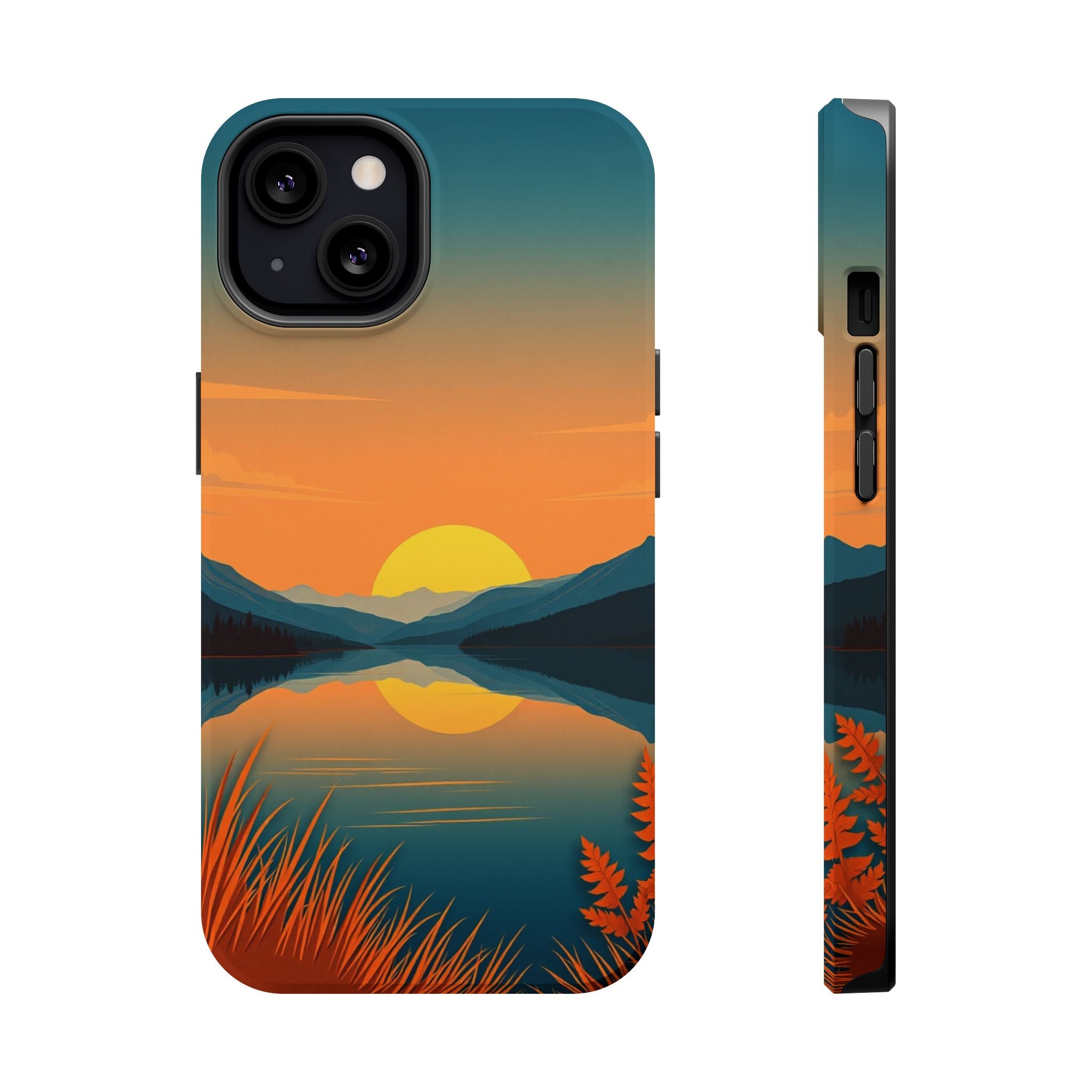 iPhone Lake at Twilight Cinematic Art Slim Everyday Designer Case · iPhone Case