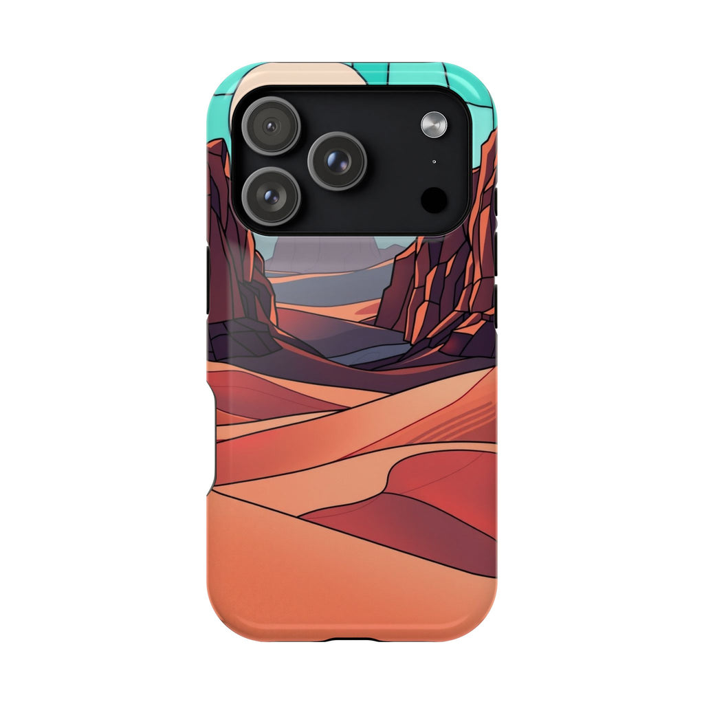 iPhone Desert Dunes Stained Glass Bold Modern Everyday Snap Case · iPhone Case