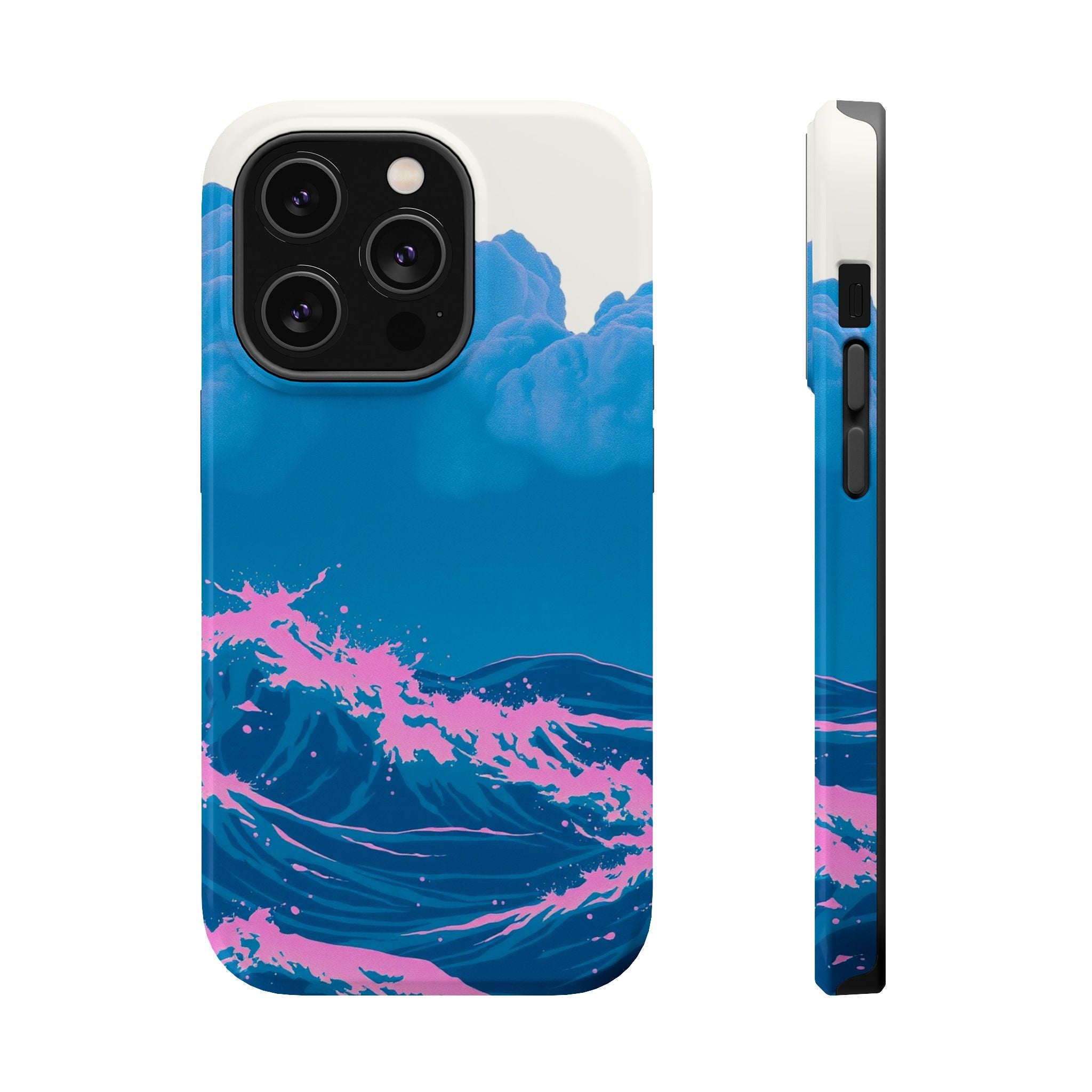 iPhone Storm at Sea Risograph Print Slim Everyday Designer Case · iPhone Case