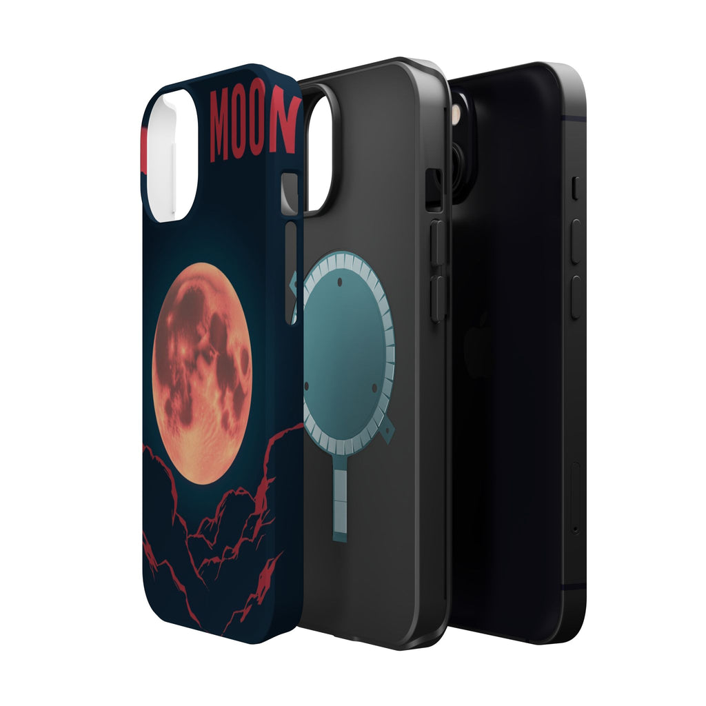 iPhone Blood Moon Rise Vintage Retro Poster Slim Everyday Designer Case · iPhone