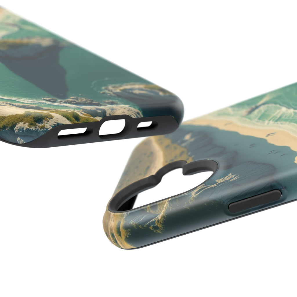 iPhone Sage And Ivory Shoreline Aerial Slim Everyday Designer Case · iPhone Case