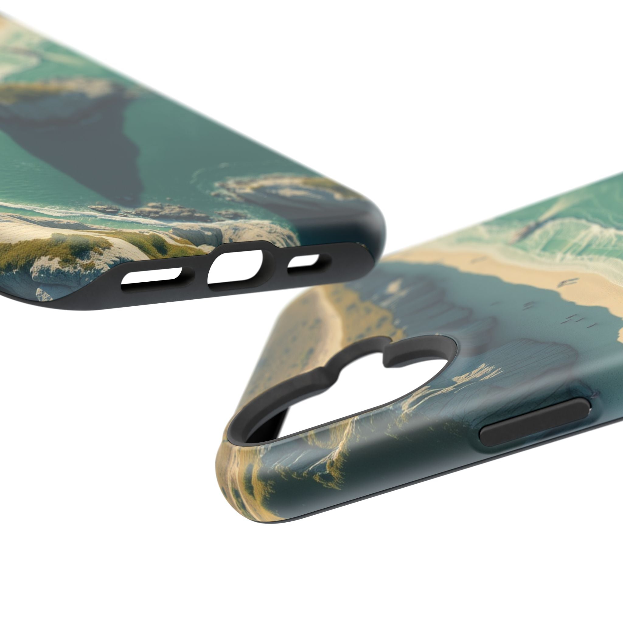iPhone Sage And Ivory Shoreline Aerial Slim Everyday Designer Case · iPhone Case
