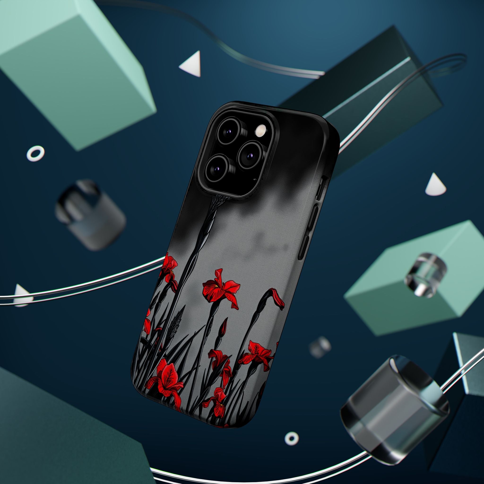 iPhone Iris Garden Cinematic Art Soft Finish Everyday Cas Slim Snap Case · iPhon