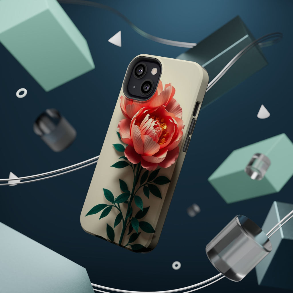 iPhone Emerald Green And Gold Peony Bouquet Slim iPhone Everyday · iPhone Case