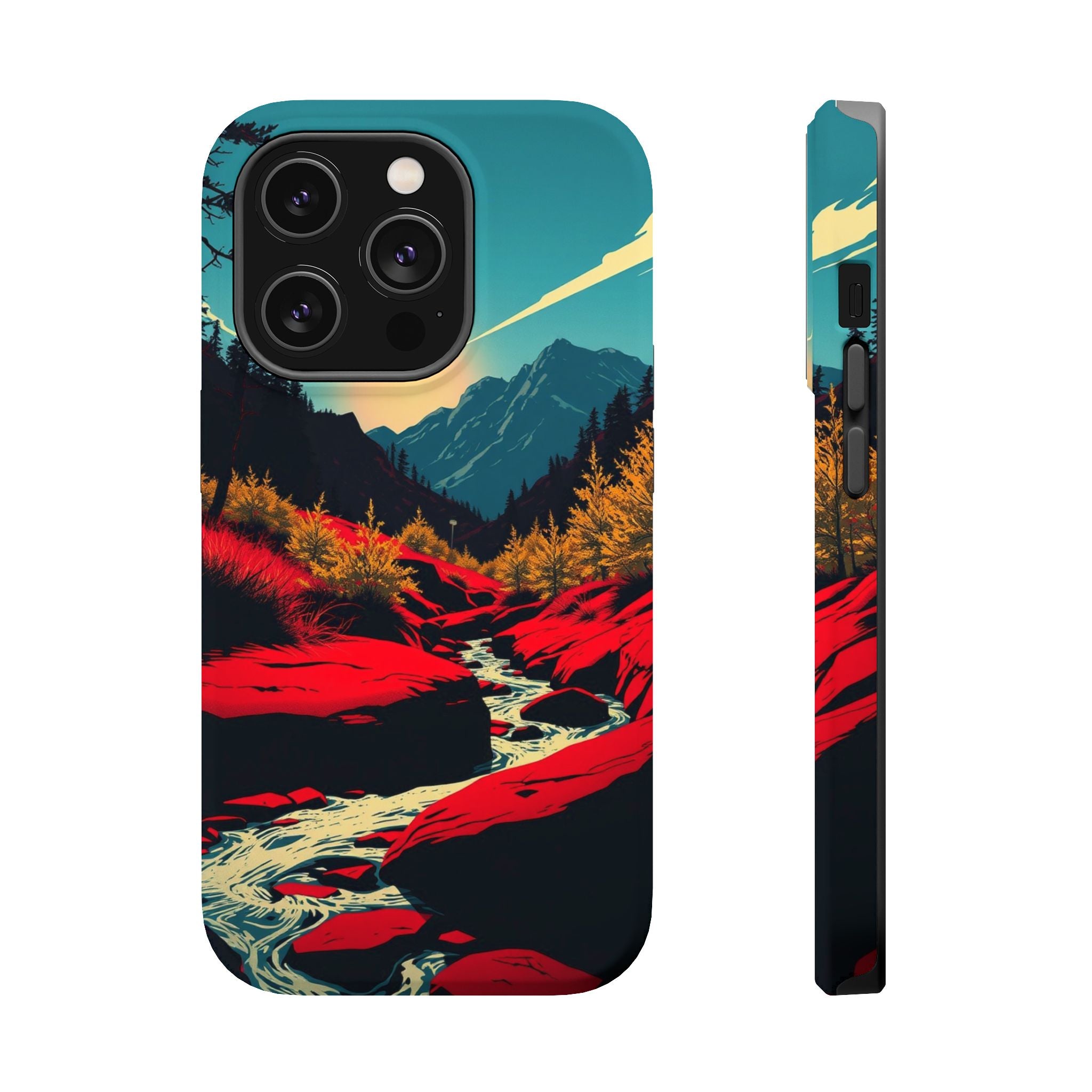 iPhone Earthy Spring Creek Design Bold Modern Everyday Snap Case · iPhone Case