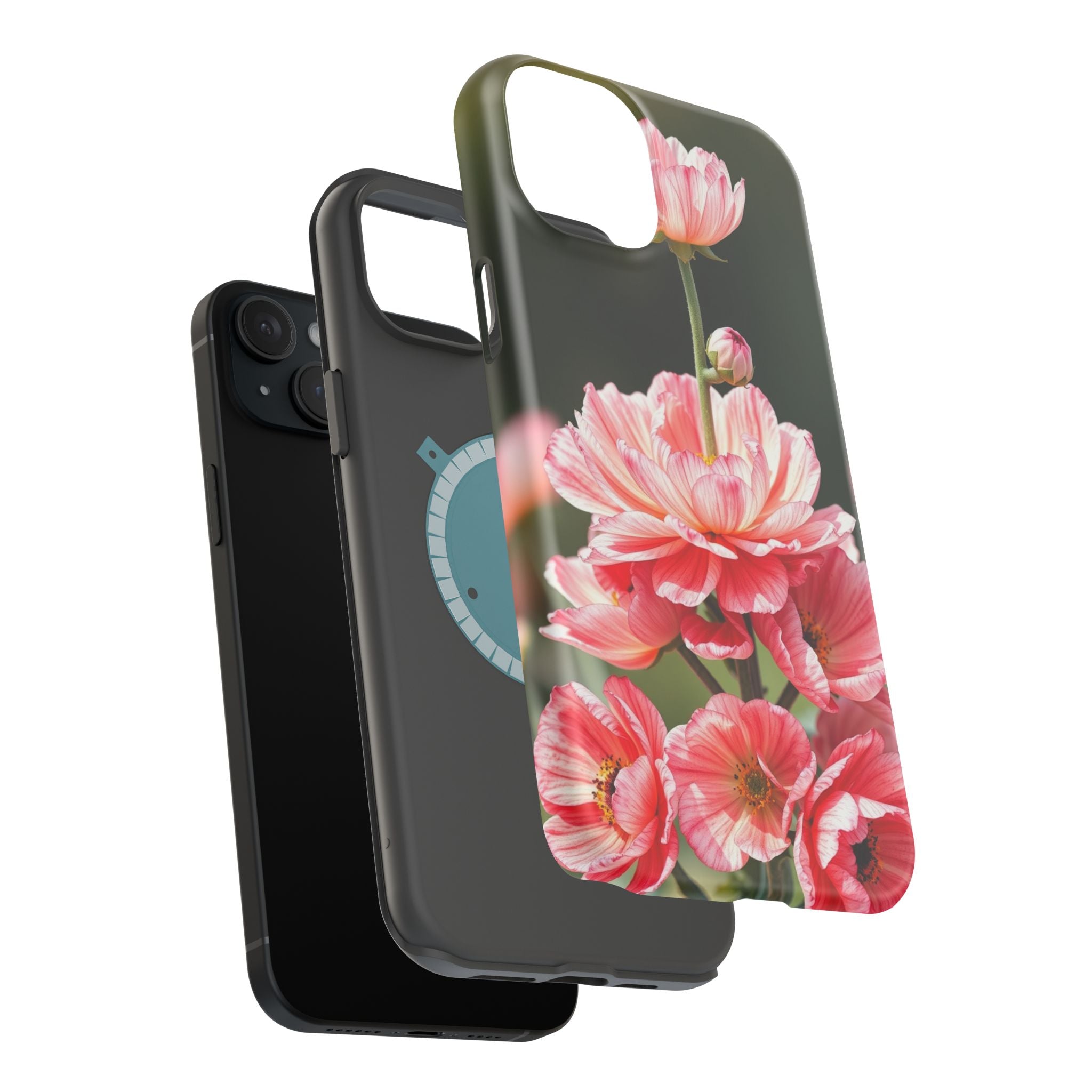 iPhone Ranunculus Stack Vibrant Watercolor Slim Snap Case · iPhone Case