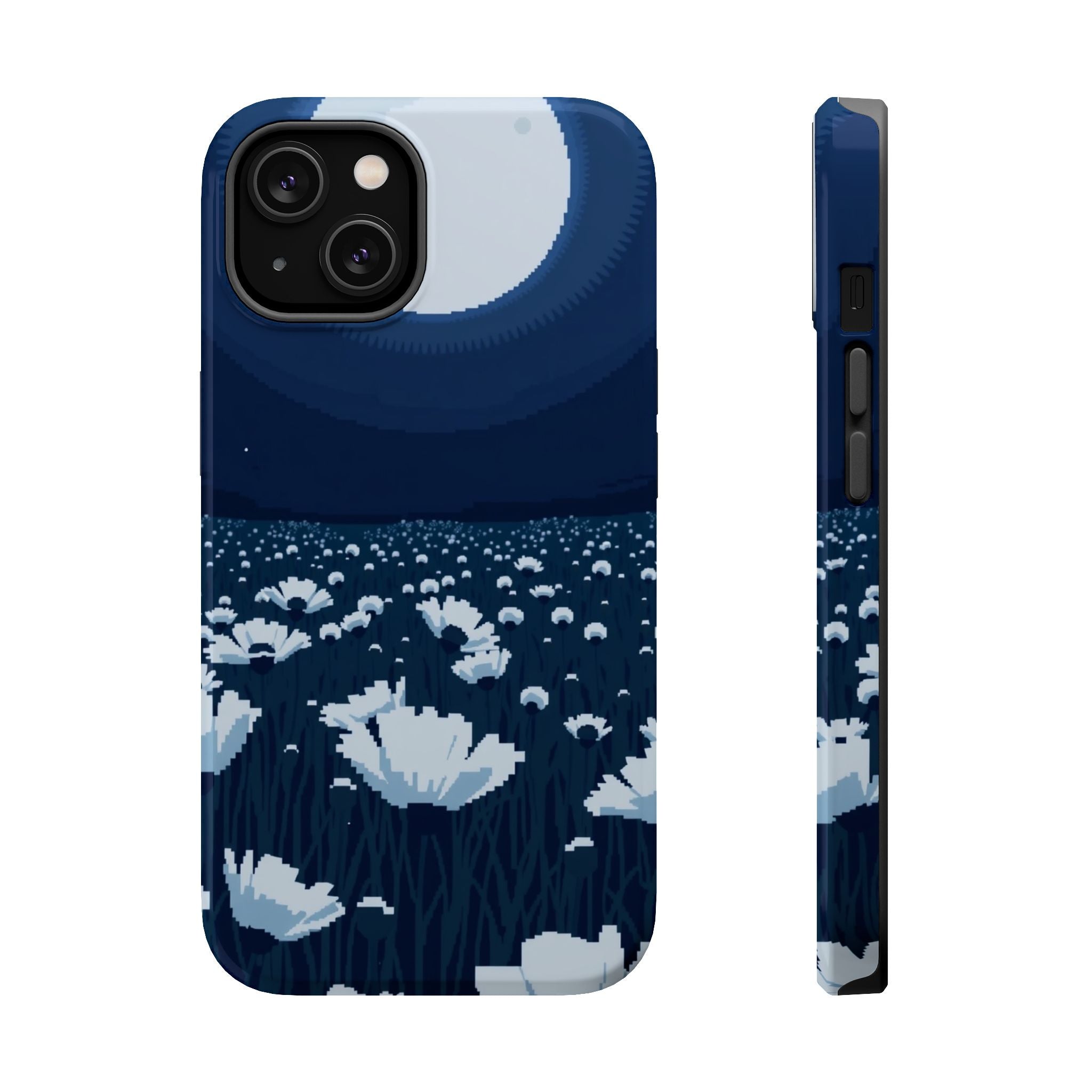 iPhone Poppy Field Pixel Art -Bit Bold Modern Everyday Snap Case · iPhone Case