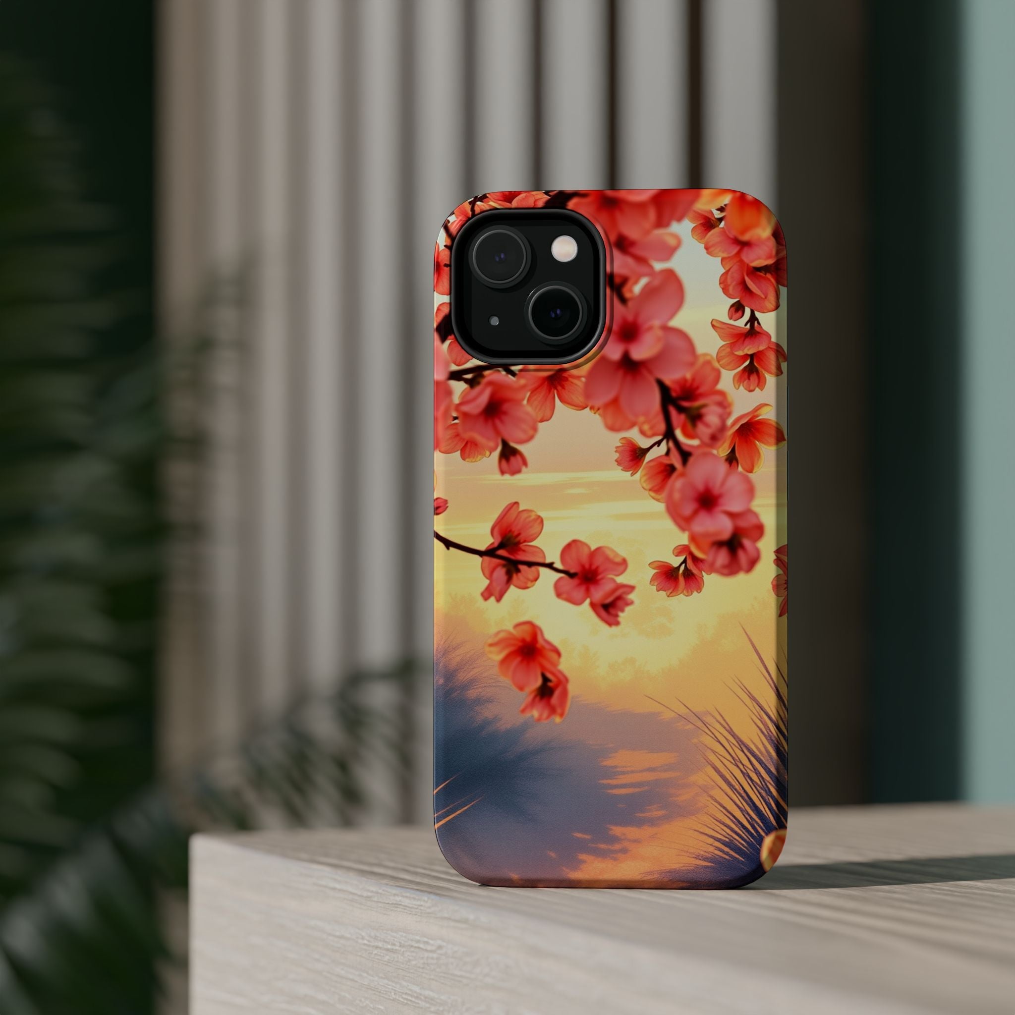 iPhone Sunset Amber And Peach Blossom Trail Slim Snap Cas Carry Case · iPhone Ca