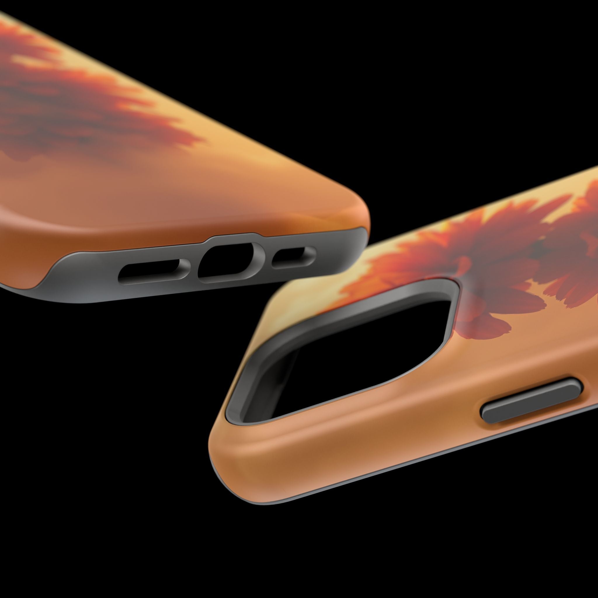 iPhone Ranunculus Stack 3D Digital Bold Modern Everyday Snap Case · iPhone Case