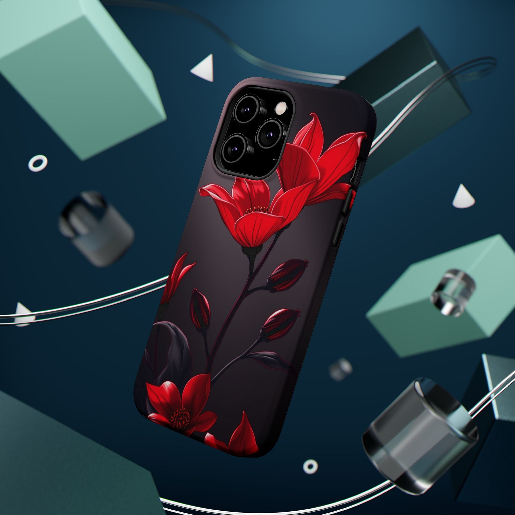 iPhone Dreamy Neon Floral Design Bold Modern Everyday Snap Case · iPhone Case