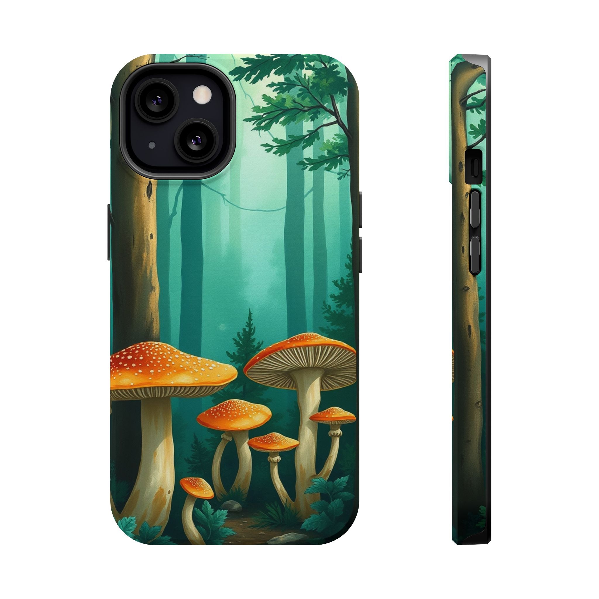 iPhone Mushroom Forest Oil Painting Impressionist iPhone Clean Minimal · iPhone