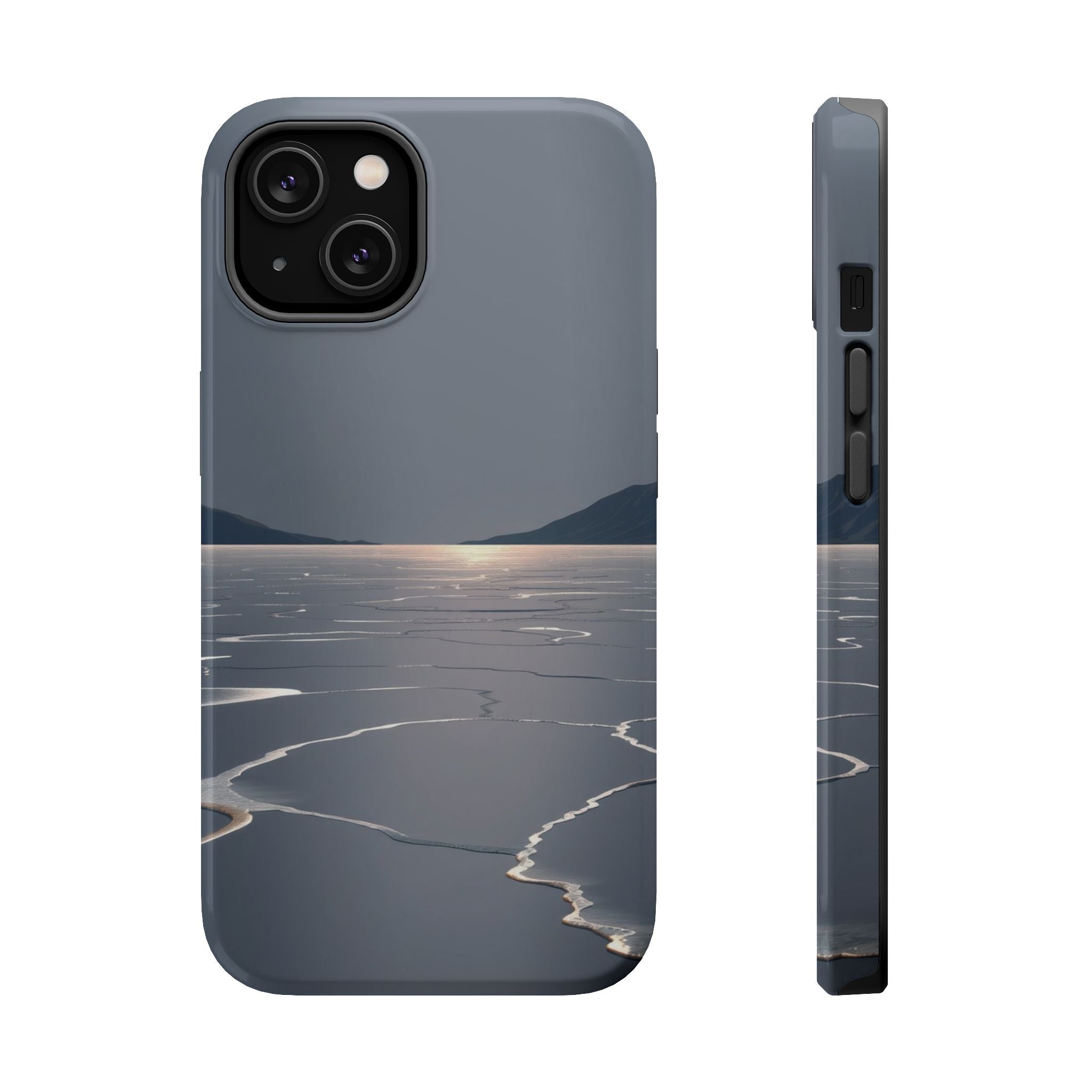 iPhone Charcoal And Copper Salt Flat Mirror Slim iPhone Everyday · iPhone Case