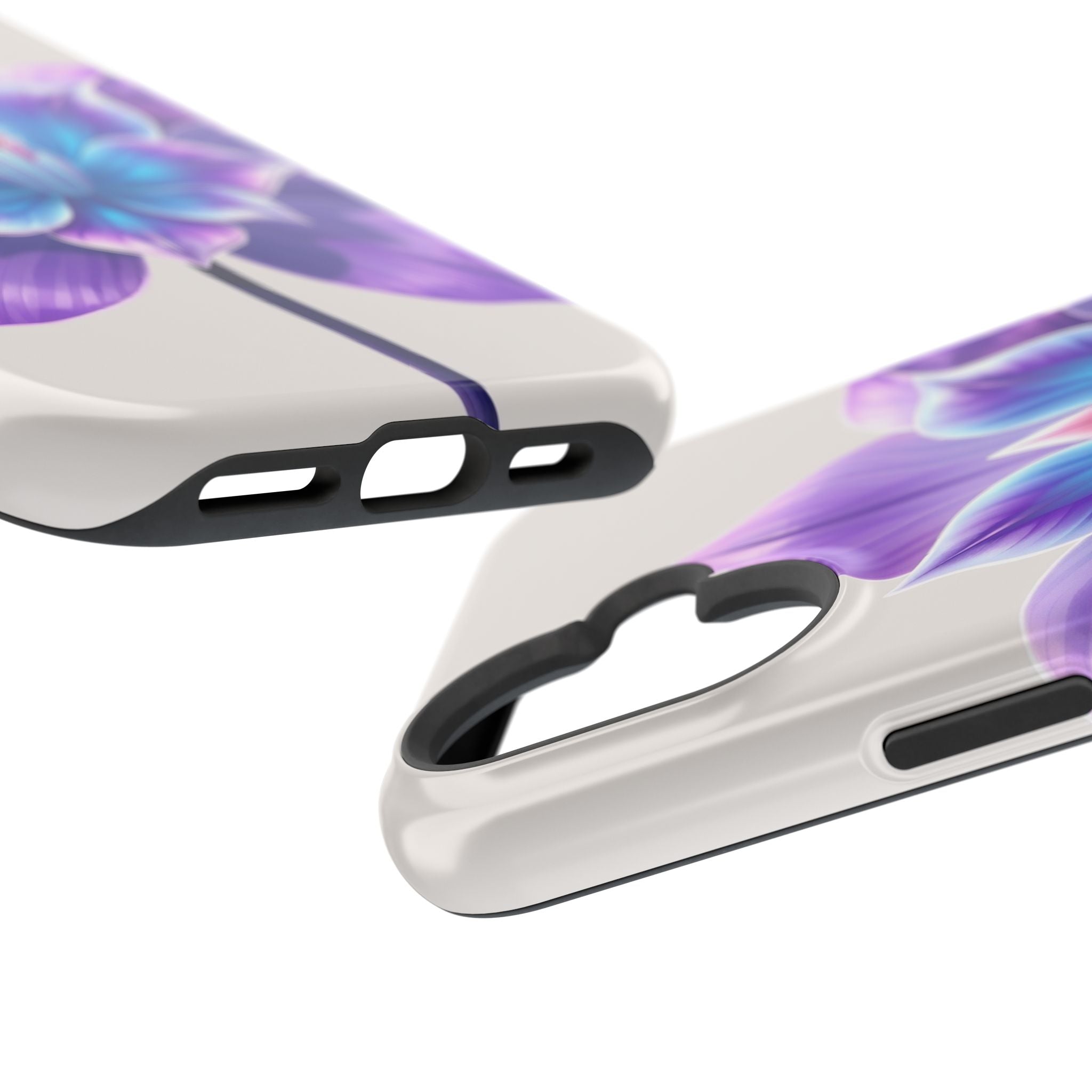 iPhone Dreamy Neon Floral Design 10 Slim Everyday Designer Case · iPhone Case
