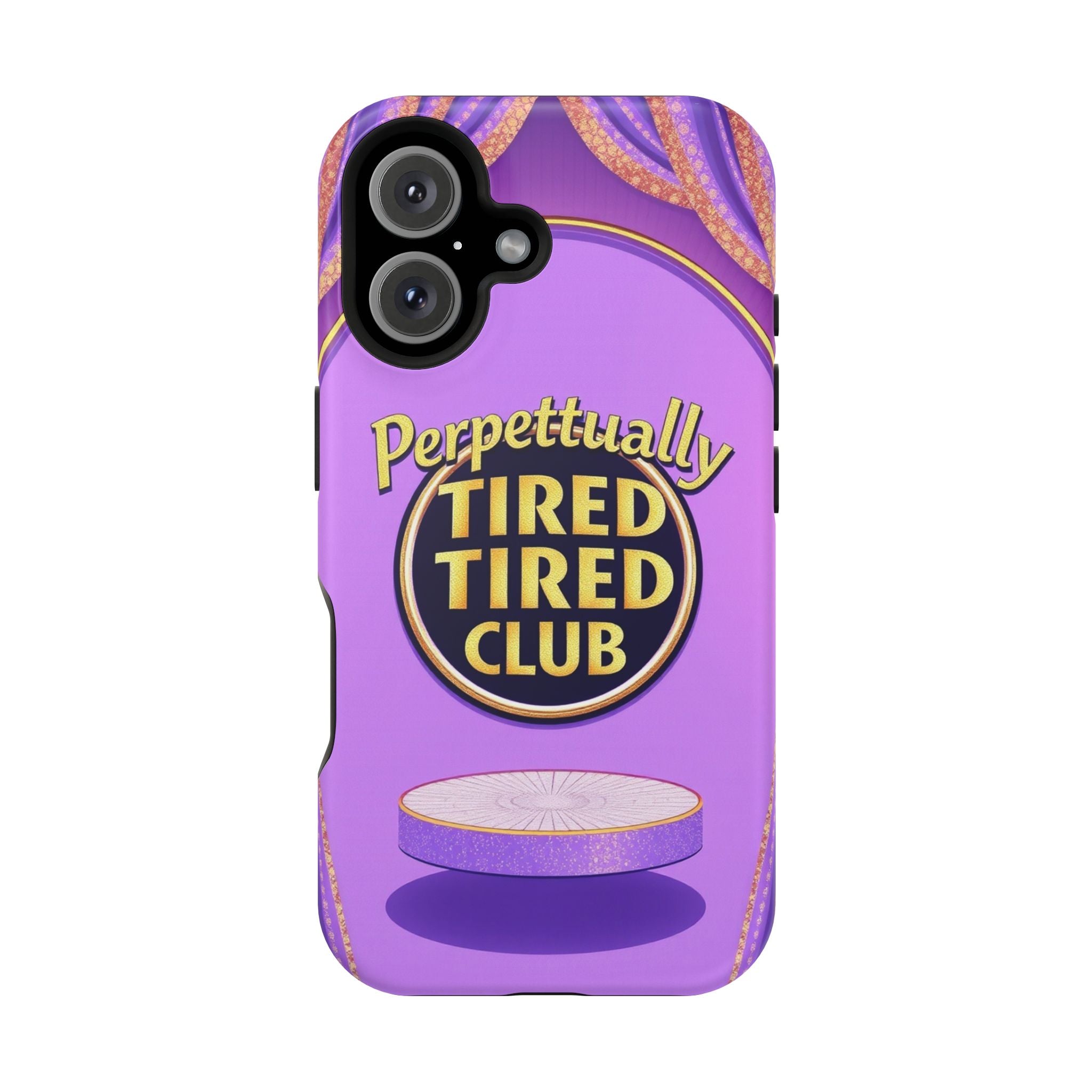 iPhone Perpetually Tired Club Bold Art Slim Everyday Designer Case · iPhone Case