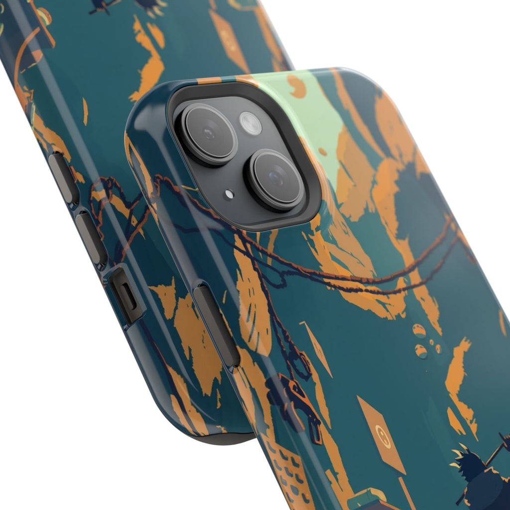 iPhone Mustard And Rust Unhinged in a Cute Way Soft Finish Everyday Case · iPhon