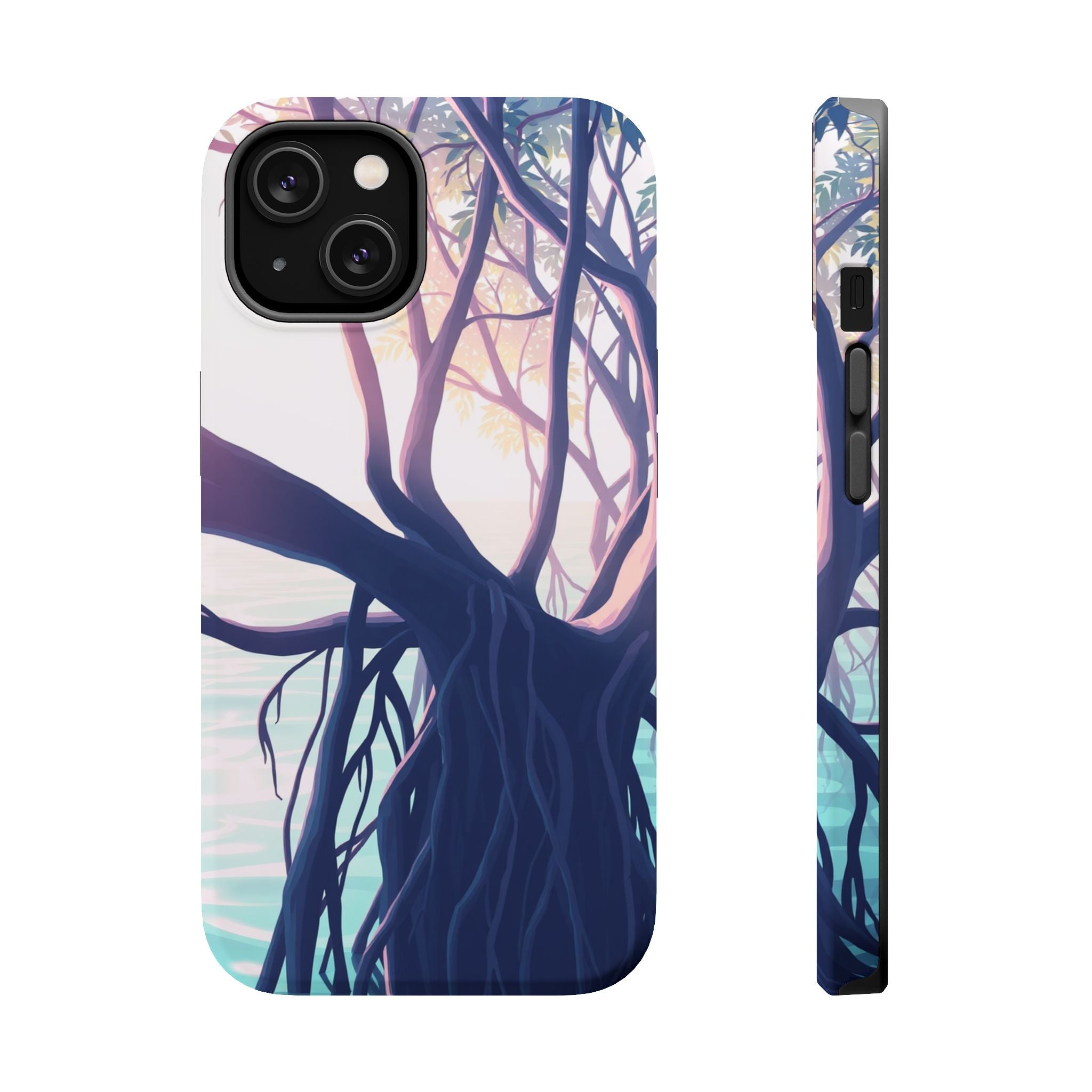iPhone Mangrove Roots Holographic Iridescent Slim iPhone Everyday · iPhone Case