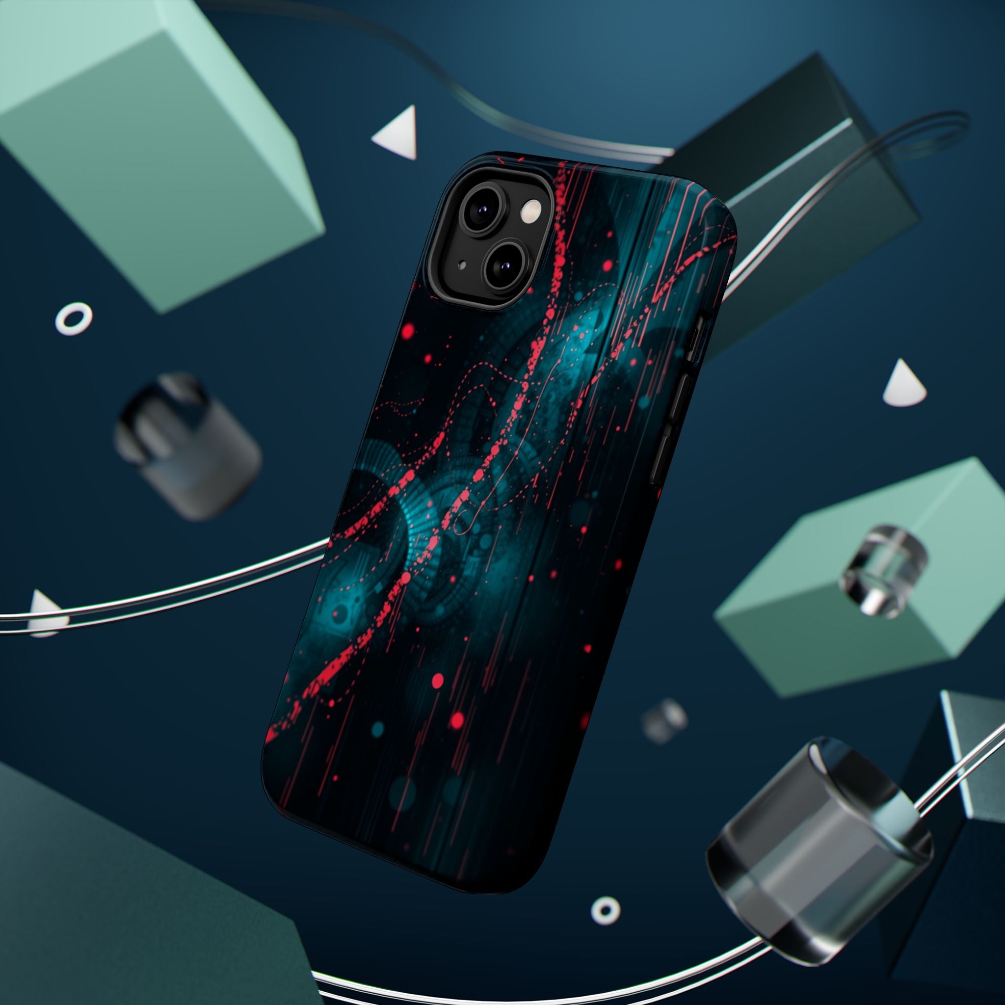 iPhone Digital Noise Cinematic Art Bold Modern Everyday Snap Case · iPhone Case