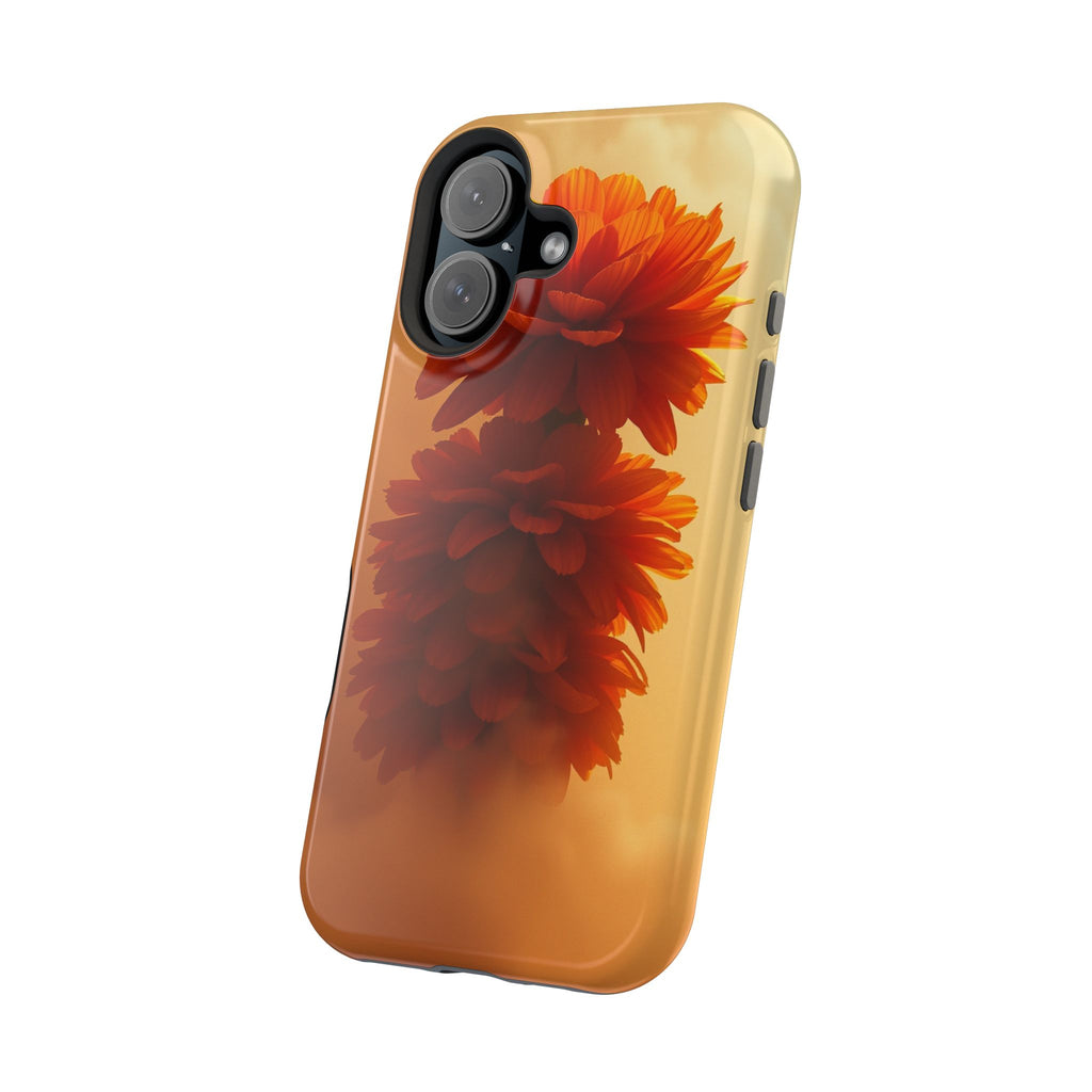 iPhone Ranunculus Stack 3D Digital Bold Modern Everyday Snap Case · iPhone Case