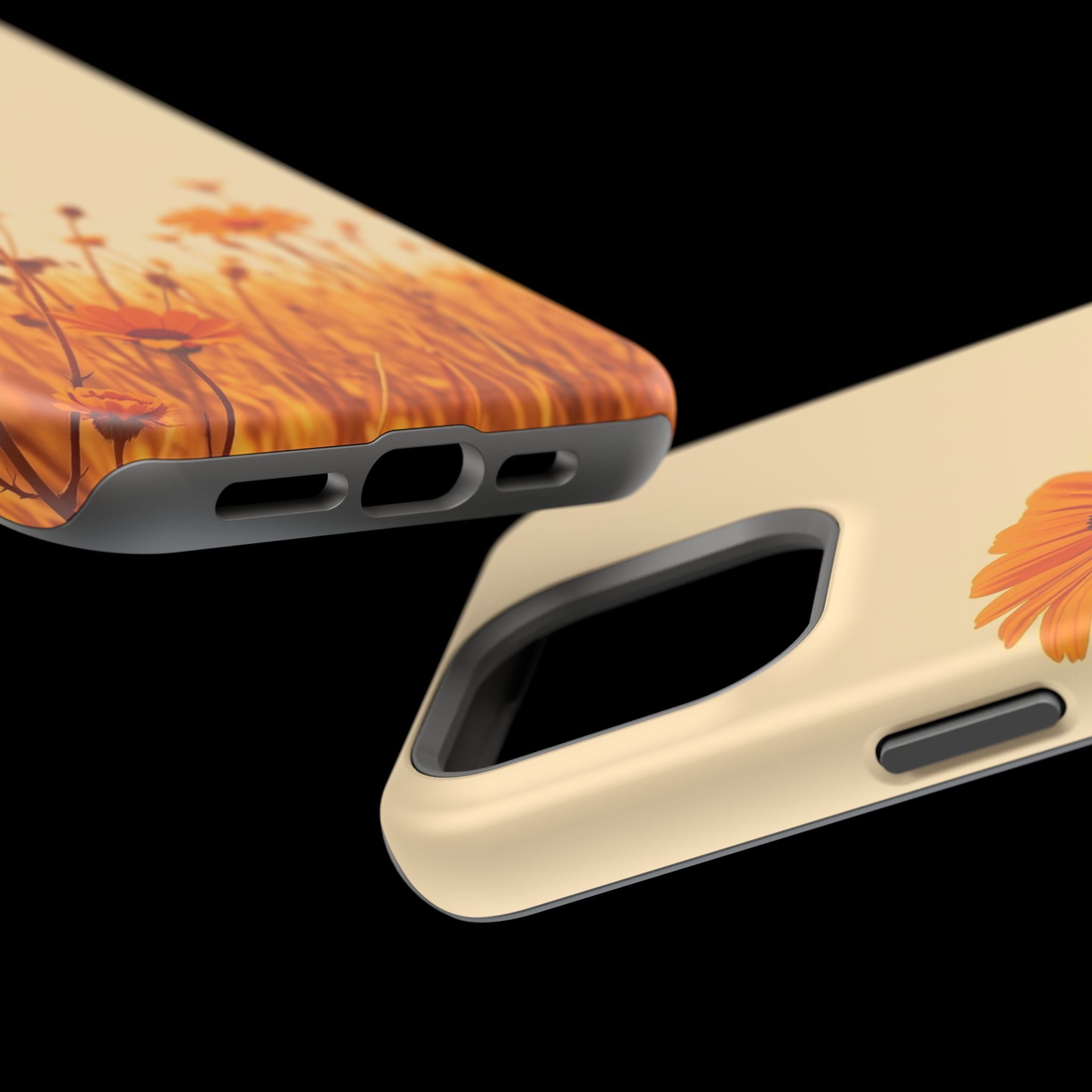 iPhone Wildflower Field Minimalist Line Art Slim Everyday Designer Case · iPhone
