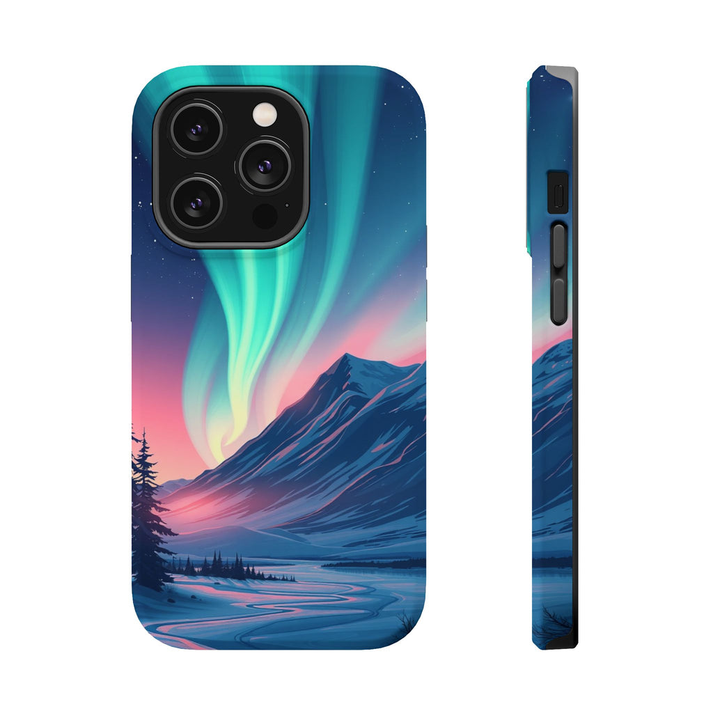 iPhone Mint And Blush Northern Lights Slim Everyday iPhone 18 Designer · iPhone