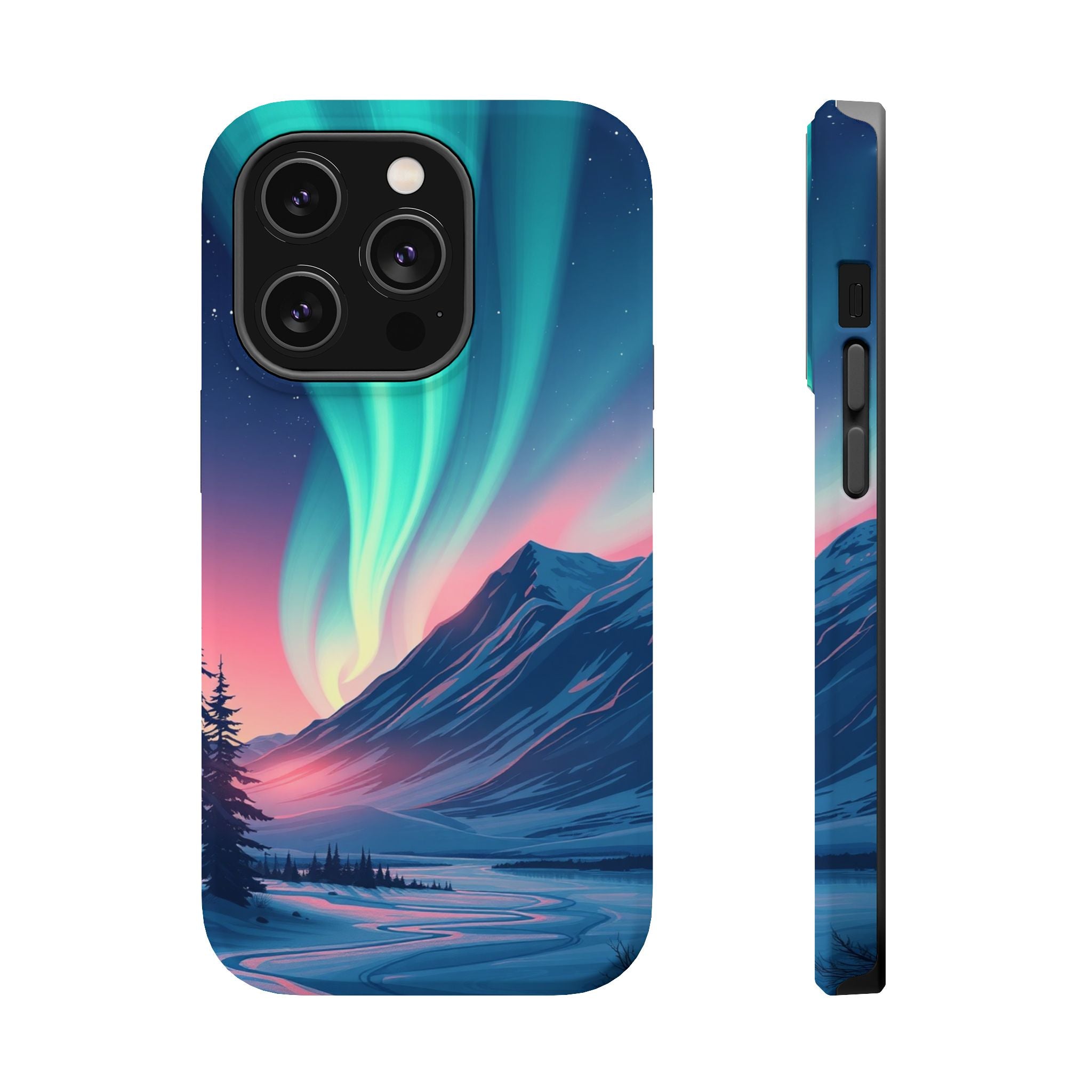iPhone Mint And Blush Northern Lights Slim Everyday iPhone 18 Designer · iPhone