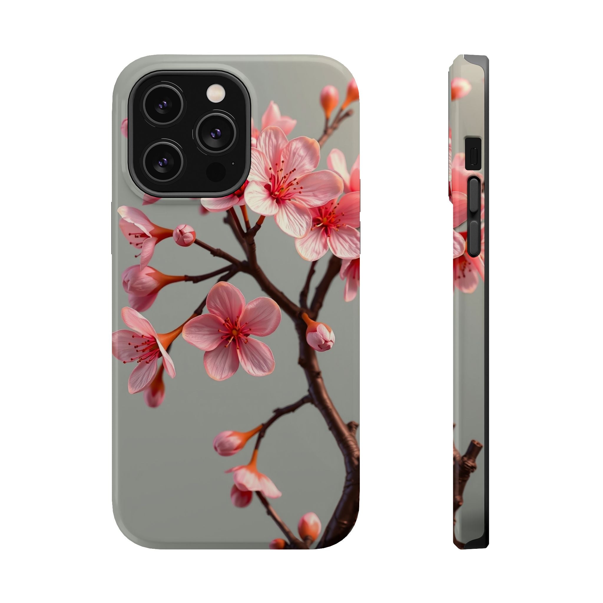 iPhone Mustard And Rust Cherry Blossom Slim Everyday Designer Case · iPhone Case