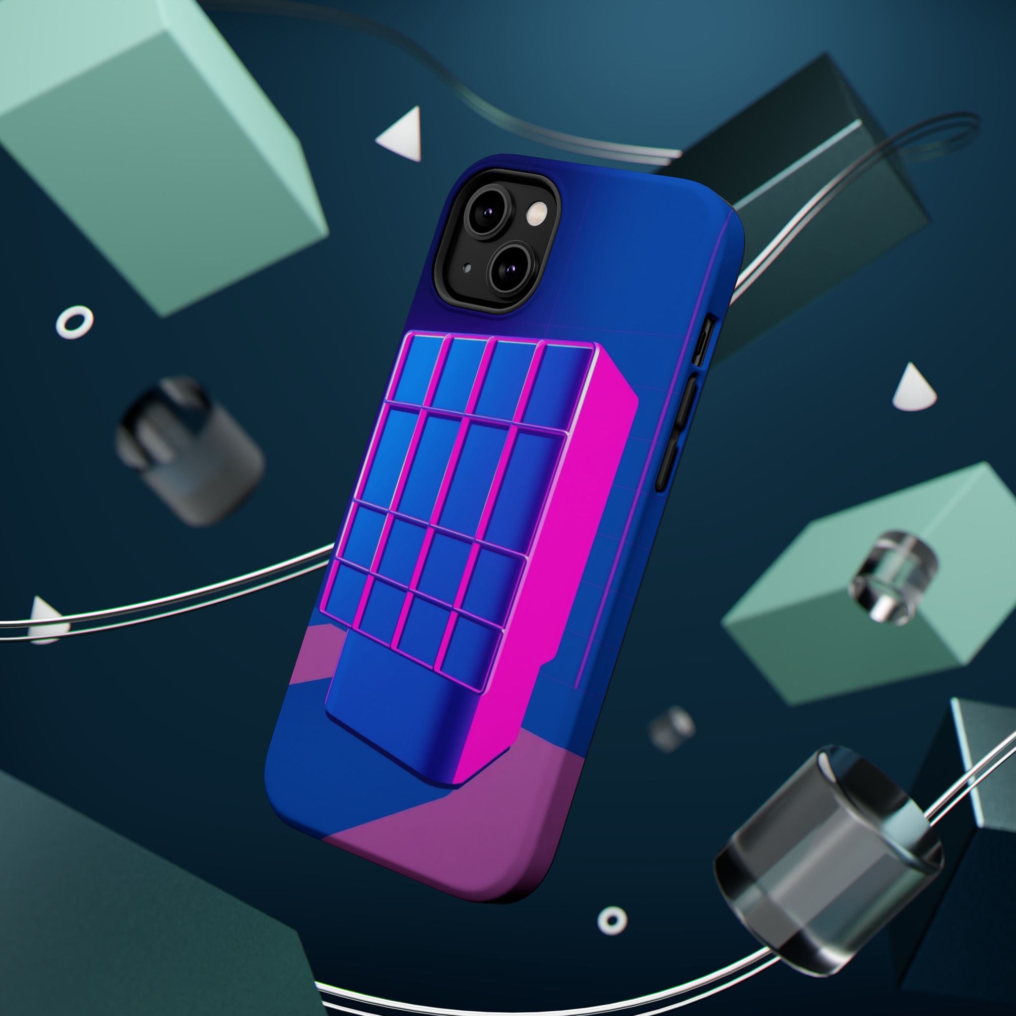 iPhone Earthy 80s Grid Synthwave Design Slim Everyday Designer Case · iPhone Cas