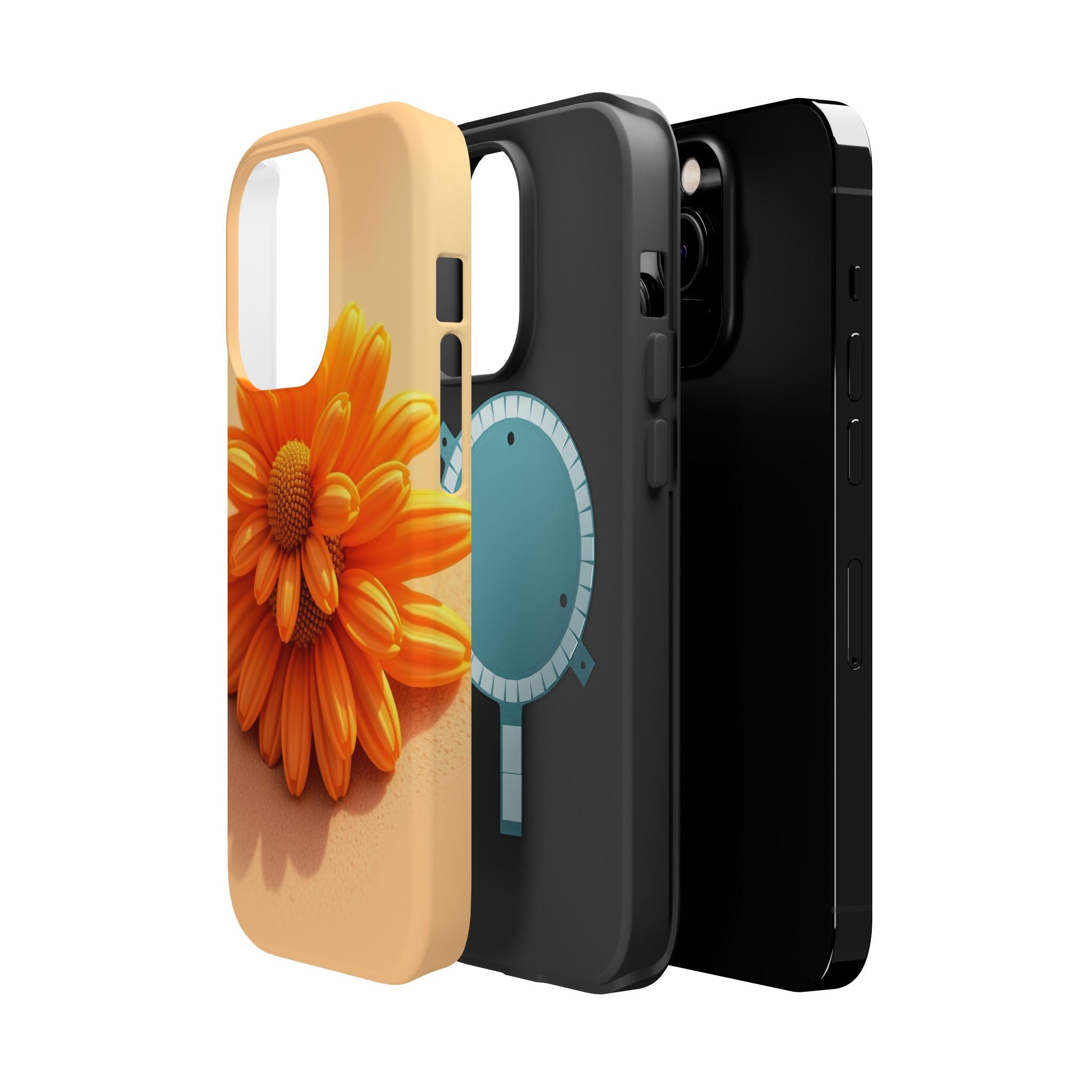 iPhone Burnt Orange And Sand Daisy Chain Slim Everyday Designer · iPhone Case