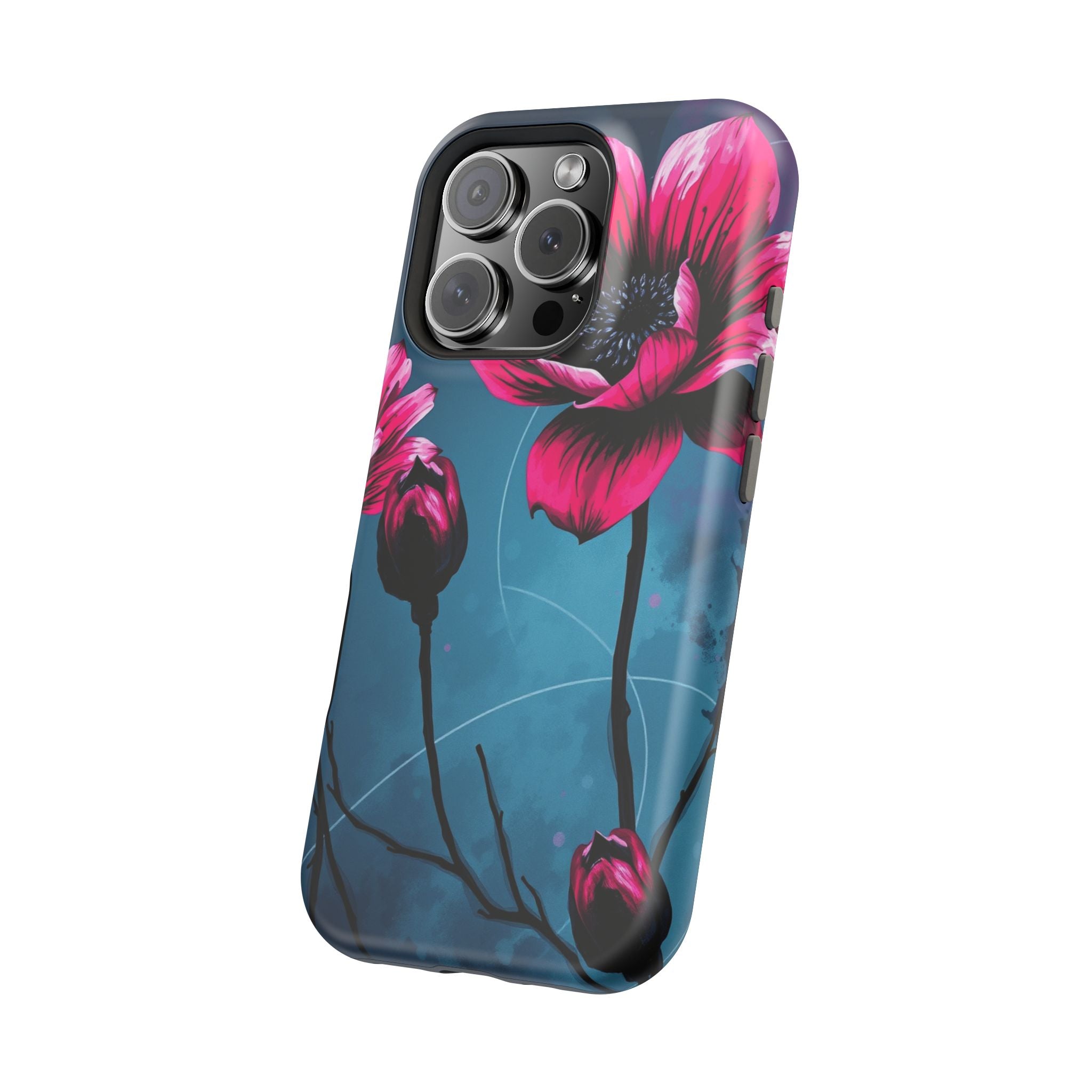 iPhone Floral Ink Wash Bold Art Slim Everyday Designer Case · iPhone Case