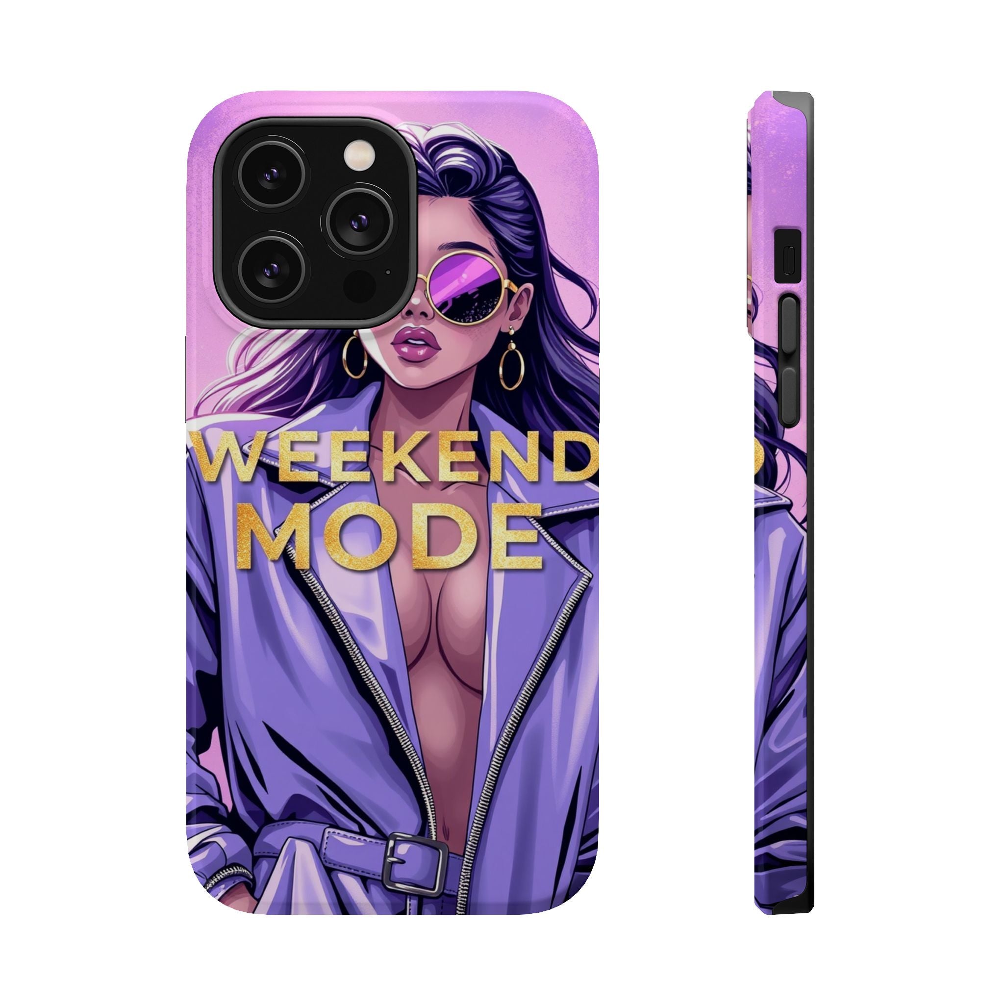 iPhone Lavender And Pearl Weekend Mode On Slim Everyday Designer Case · iPhone C