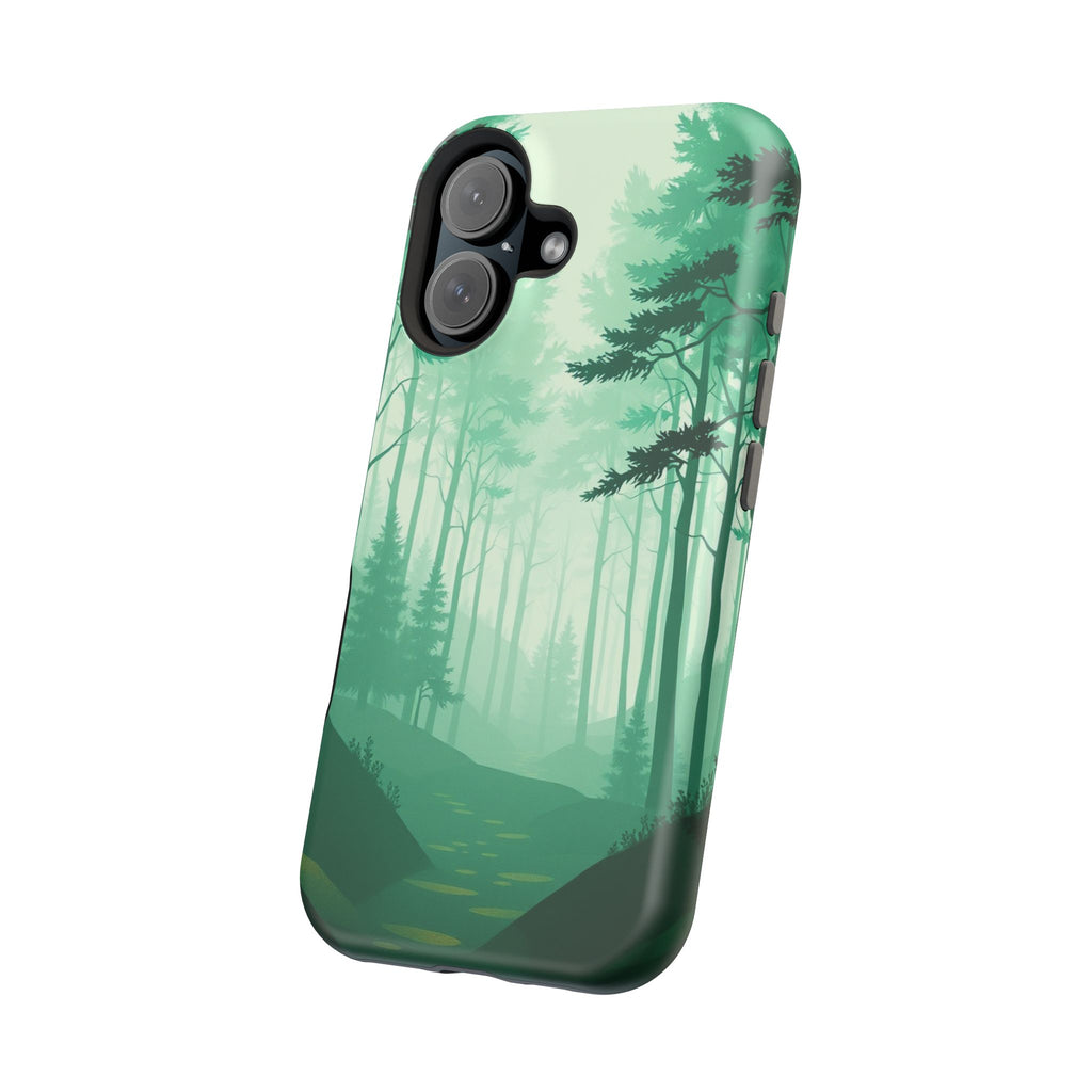 iPhone Earthy Misty Forest Path Design Slim Everyday Designer Case · iPhone Case