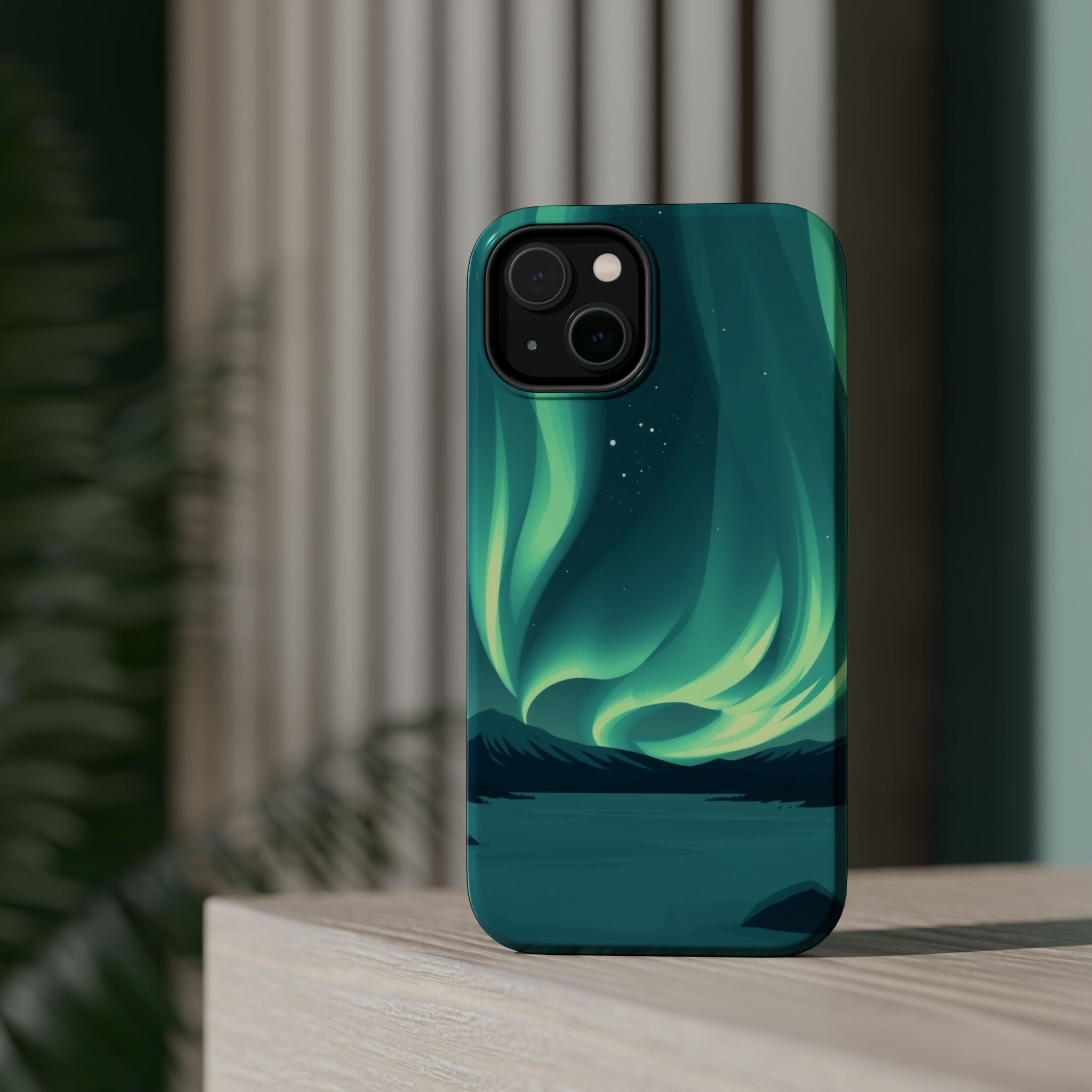 iPhone Northern Lights Abstract Geometric Slim iPhone Everyday Designer · iPhone