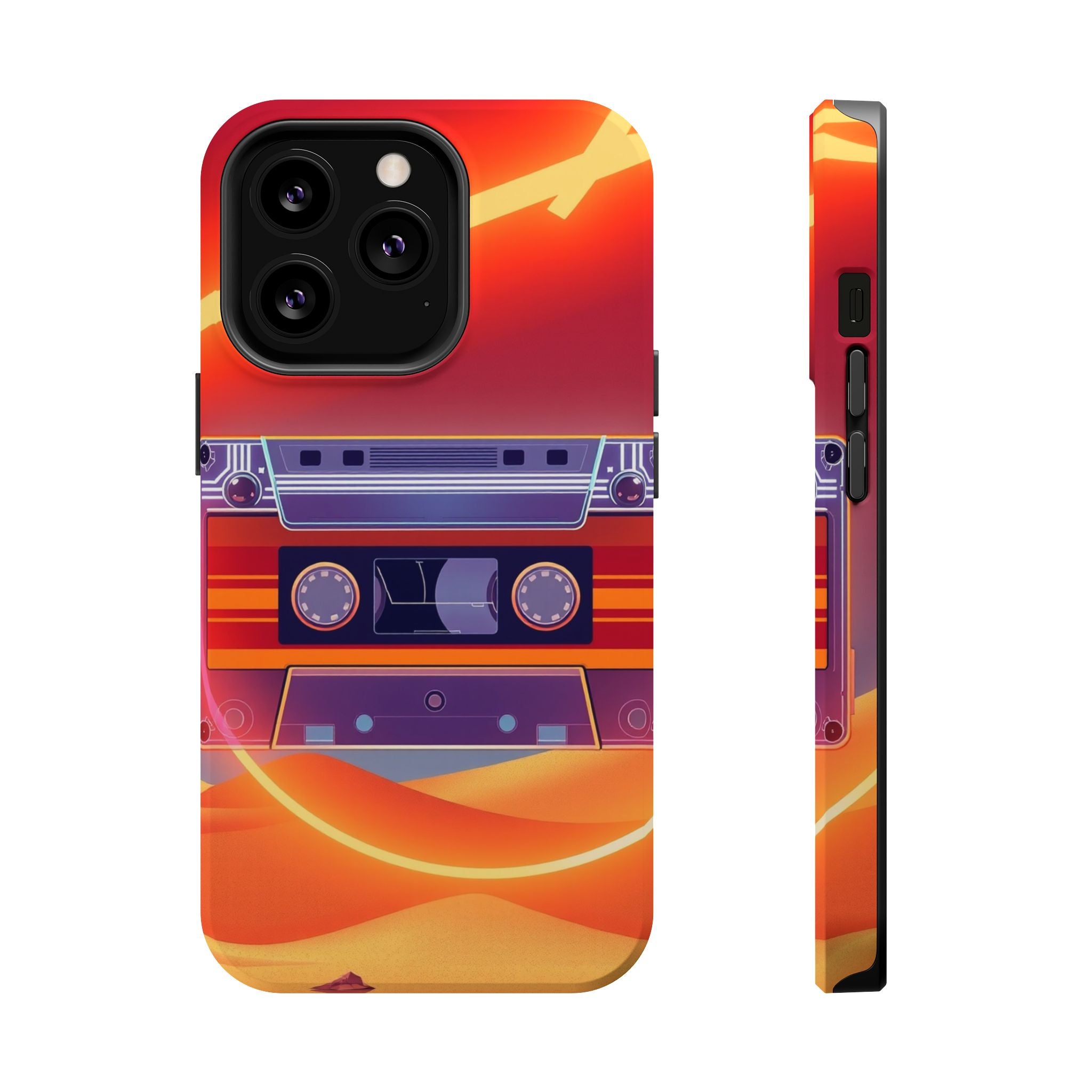 iPhone Cassette Tape Rewind Bold Art Slim Everyday Designer Case · iPhone Case