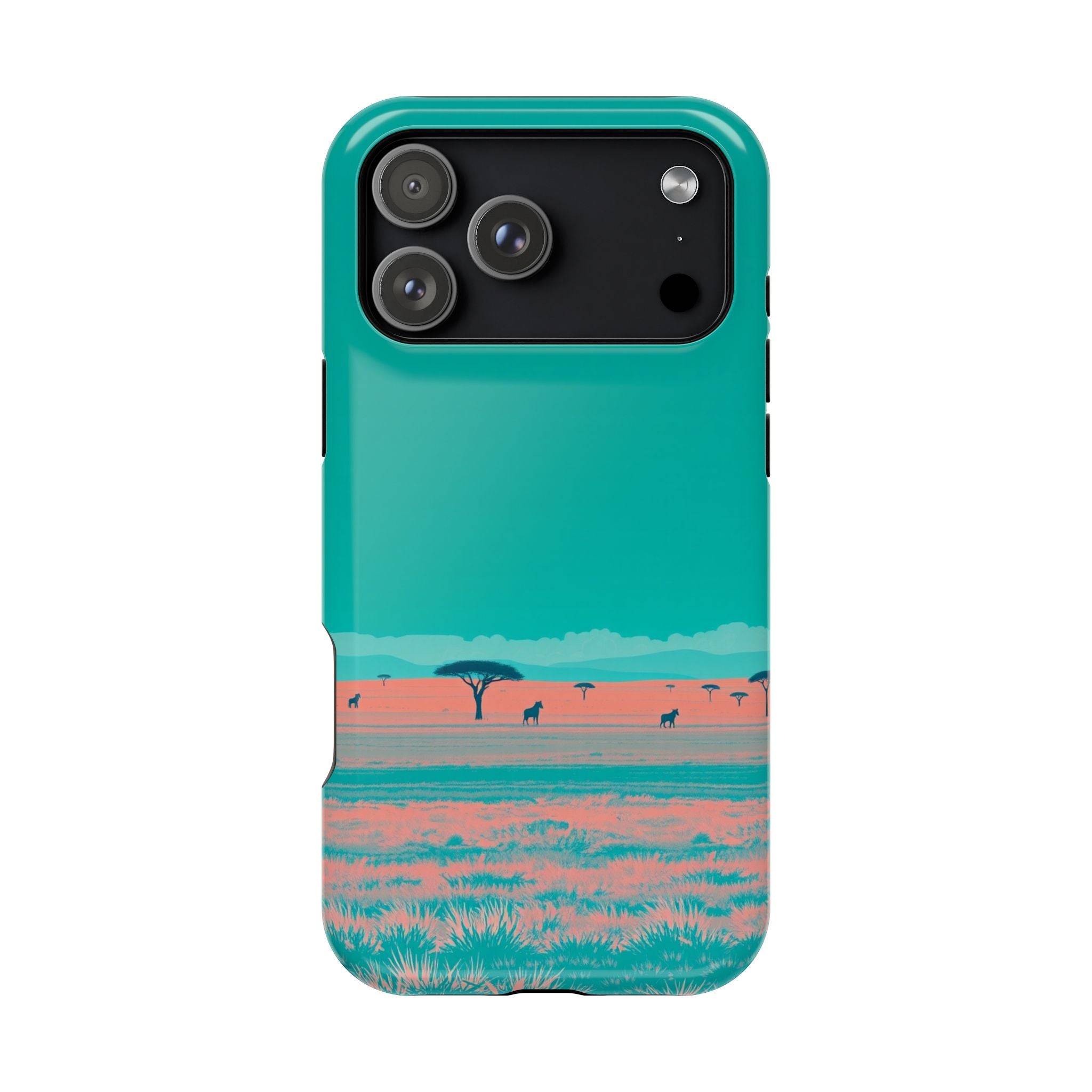 iPhone Savanna Horizon Risograph Print Slim Everyday Designer Case · iPhone Case