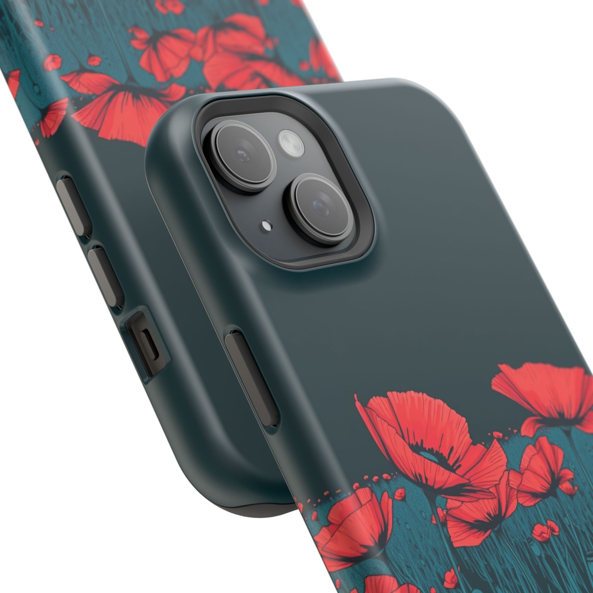 iPhone Poppy Field Dark Gothic Ink Clean Minimal Snap Cas Slim Snap Case · iPhon