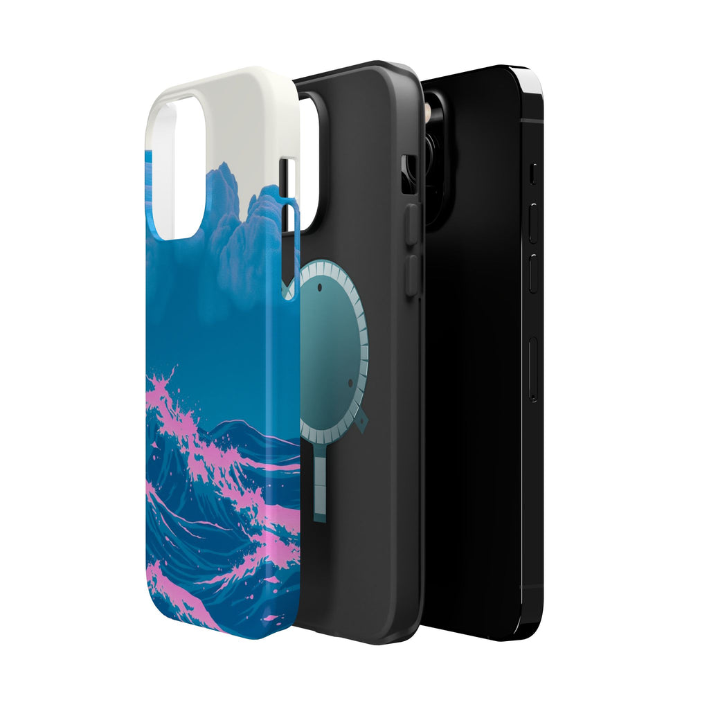 iPhone Storm at Sea Risograph Print Slim Everyday Designer Case · iPhone Case