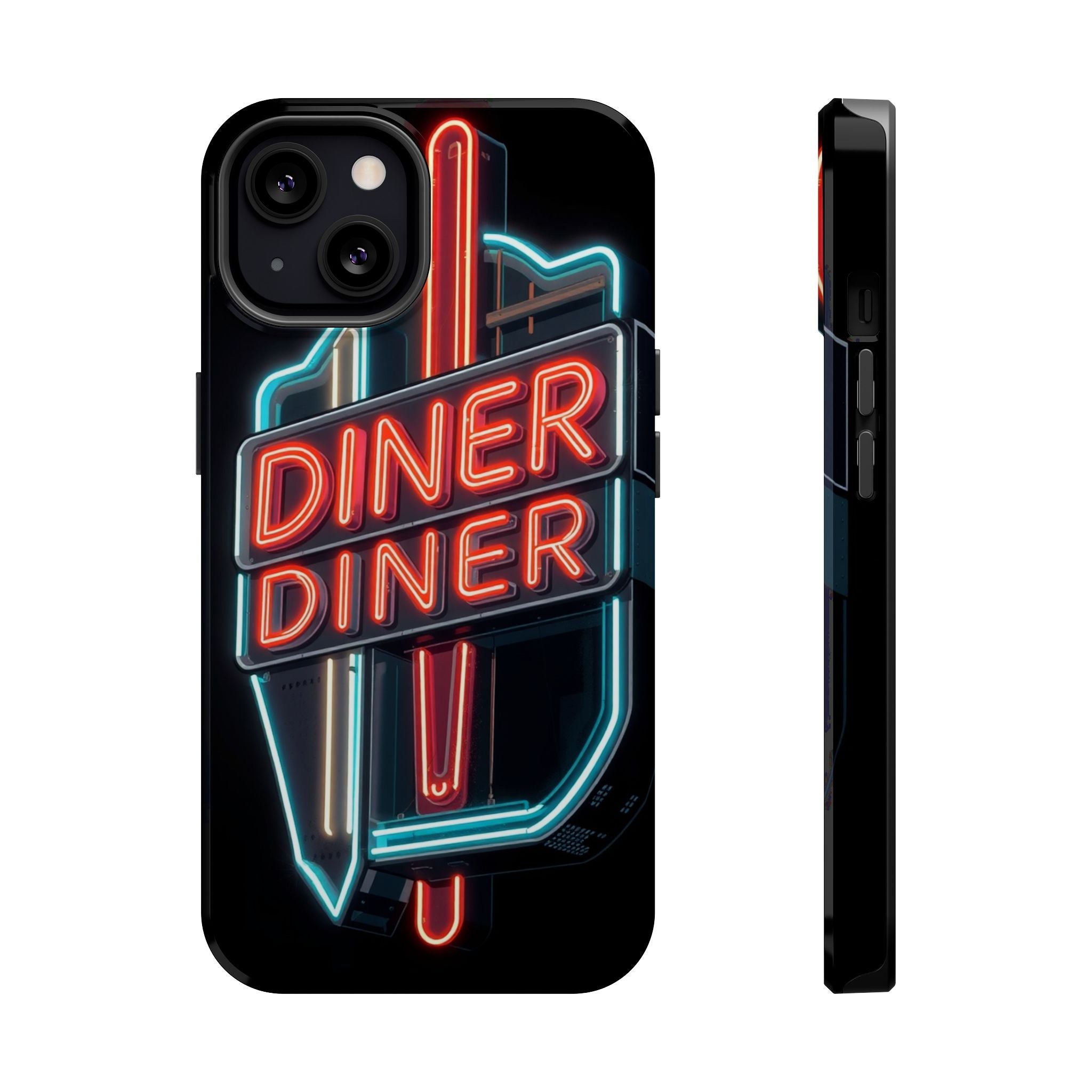 iPhone Neon Diner Sign Electric Art Slim Everyday Designer Case · iPhone Case