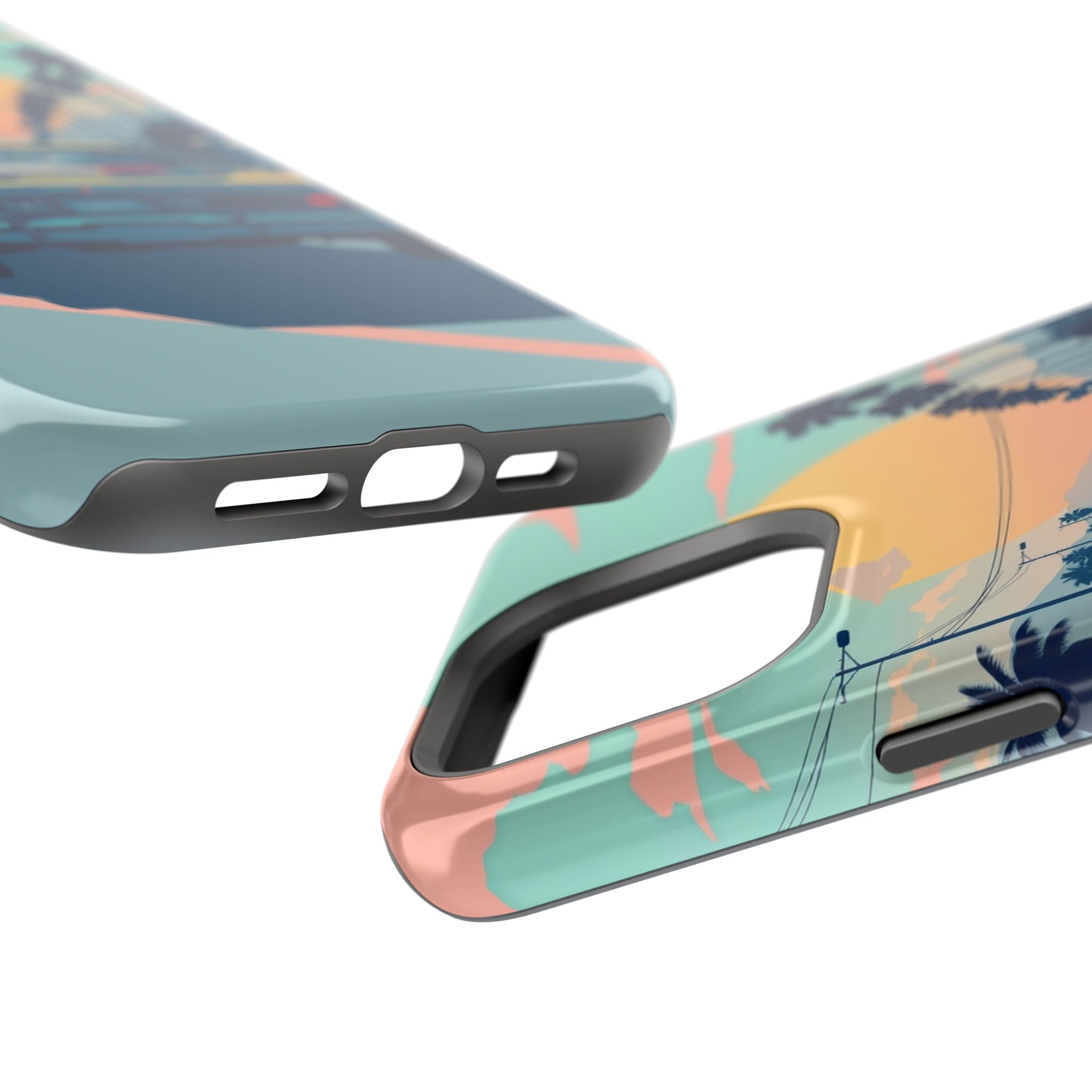 iPhone Sunset Drive 80s Pop Art Bold Slim Everyday Designer Case · iPhone Case