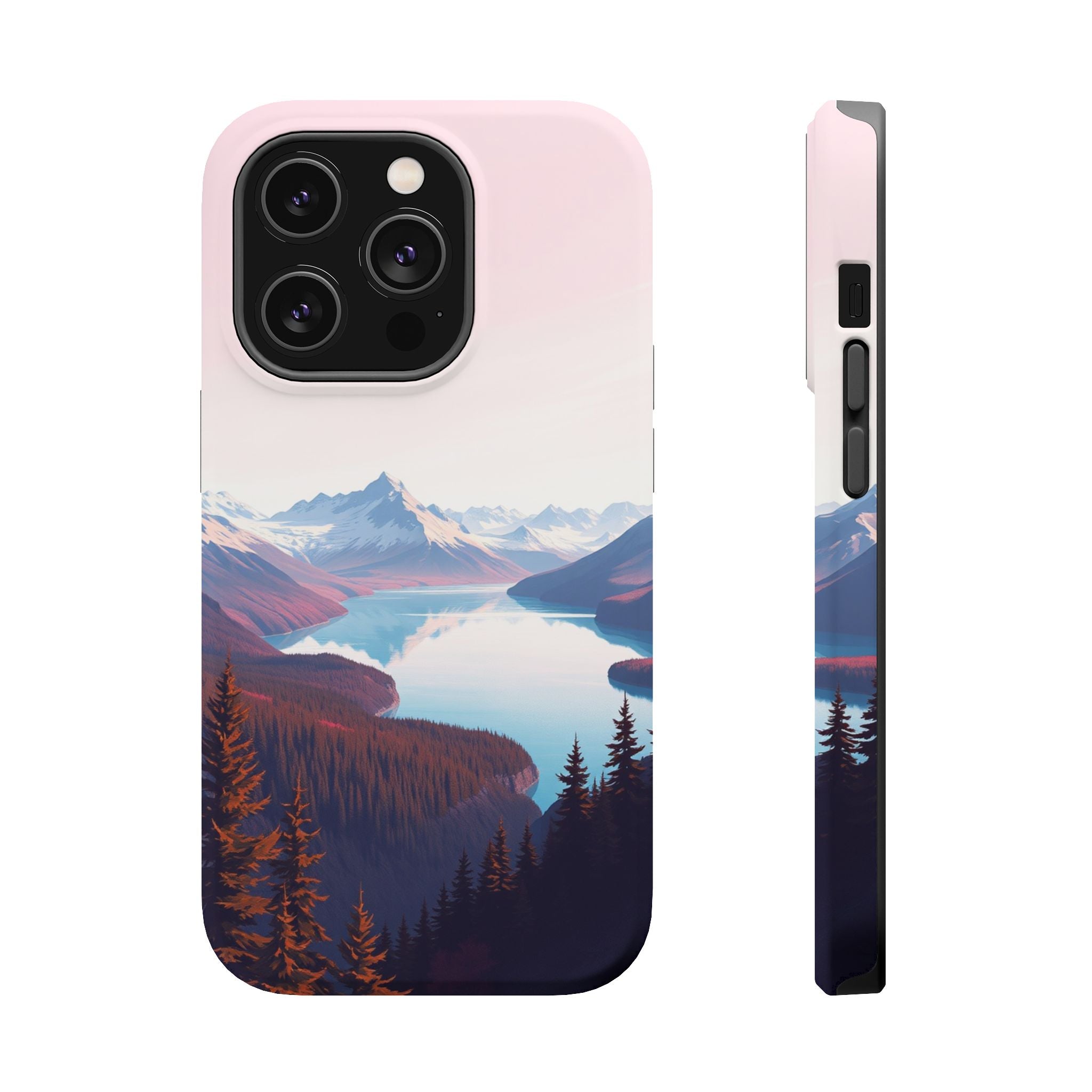 iPhone Rose Pink And Cream Glacier Lake Slim Everyday iPhone Designer · iPhone C