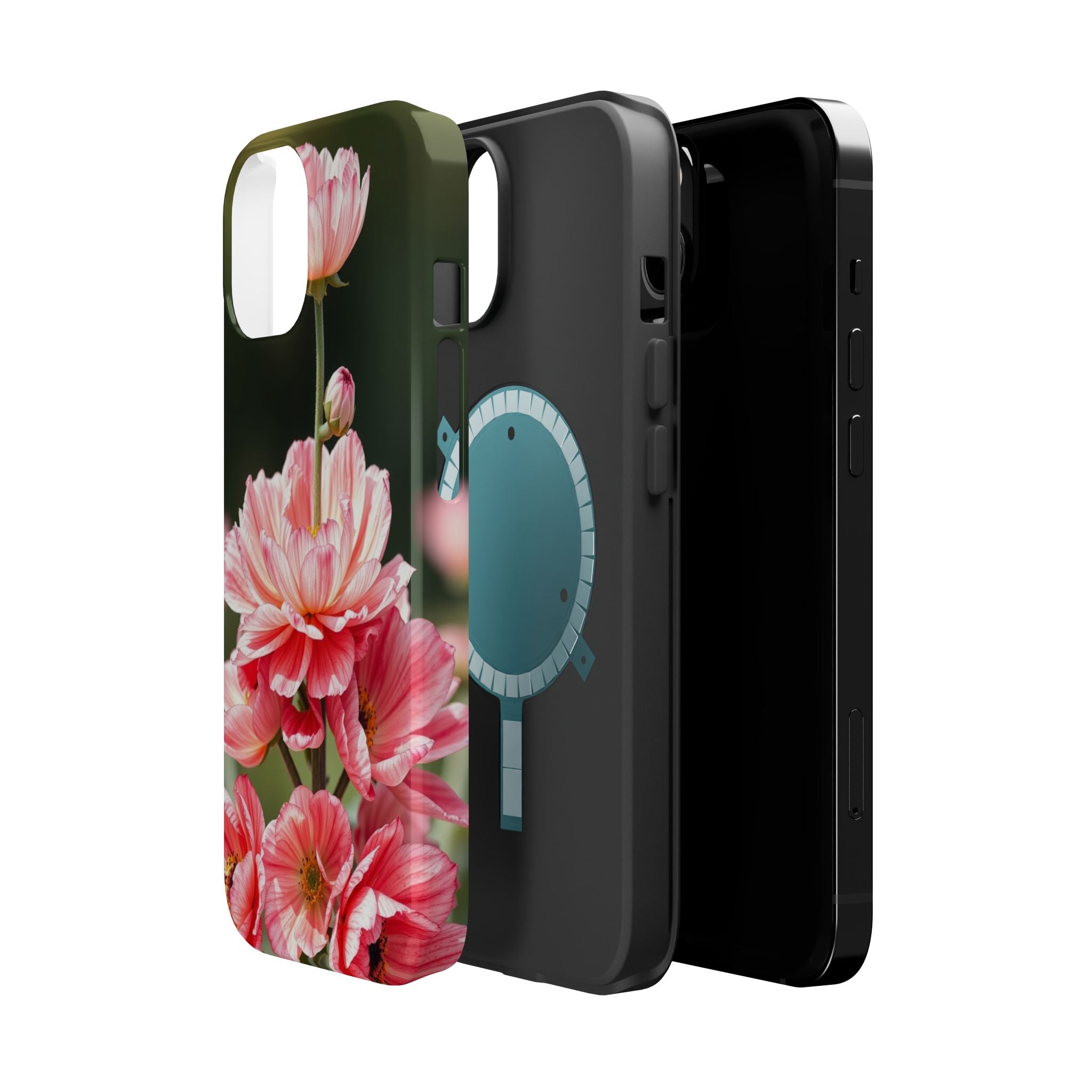 iPhone Ranunculus Stack Vibrant Watercolor Slim Snap Case · iPhone Case