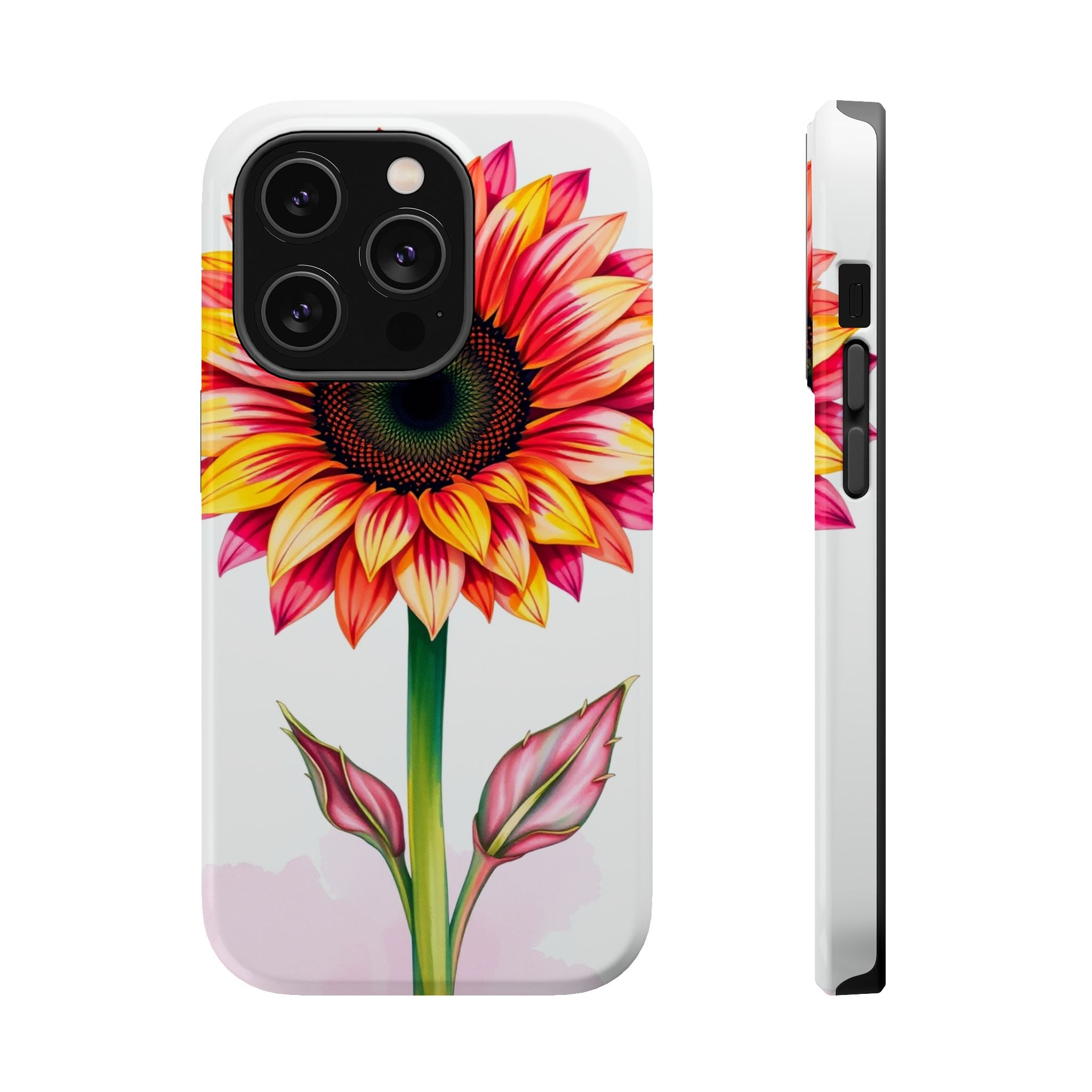 iPhone Sunflower Pop Vibrant Watercolor Slim Snap Case · iPhone Case