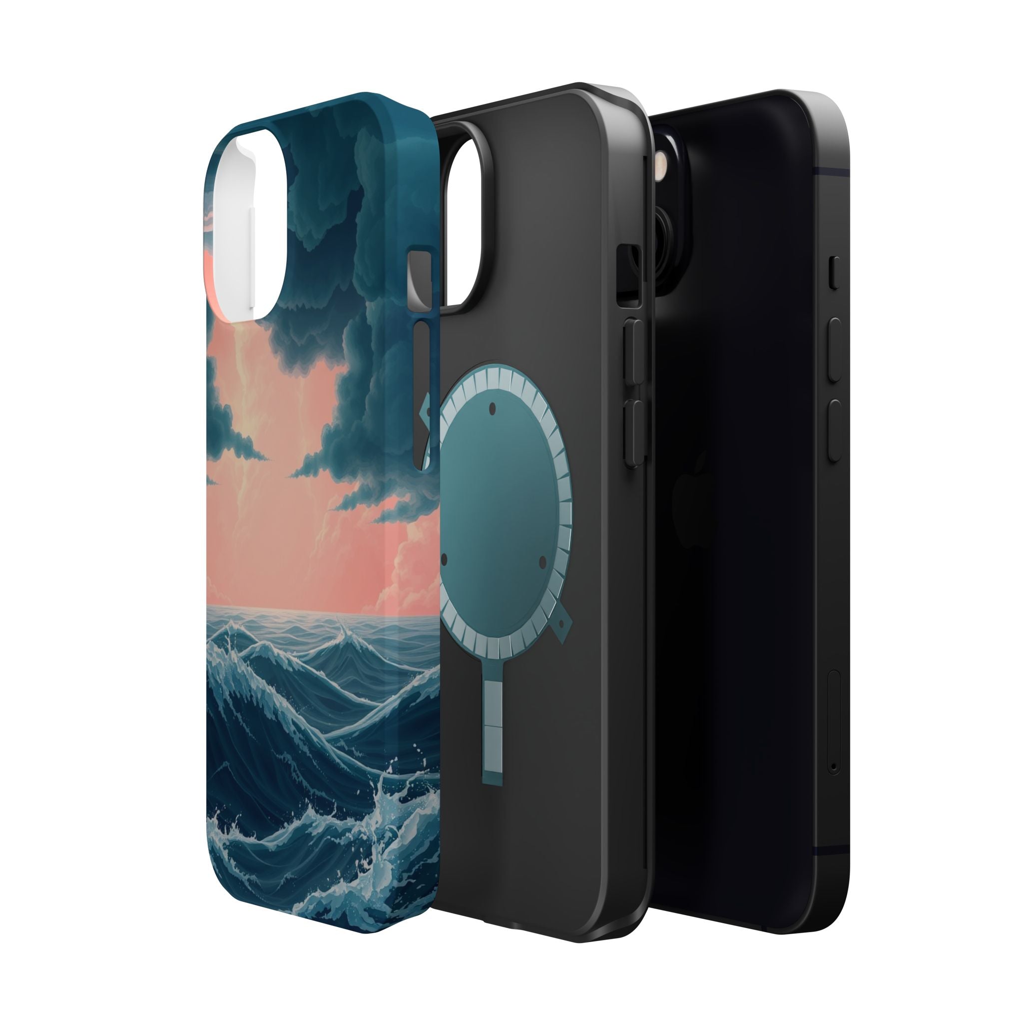 iPhone Storm at Sea 3D Digital Slim Everyday Designer Case · iPhone Case