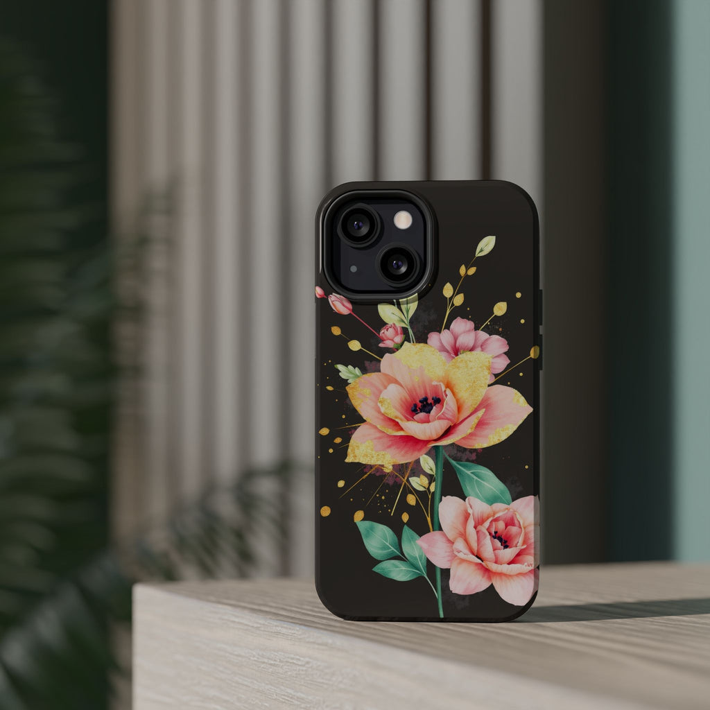iPhone Earthy Floral Watercolor Splash Design Clean iPhone 14 Minimal · iPhone C