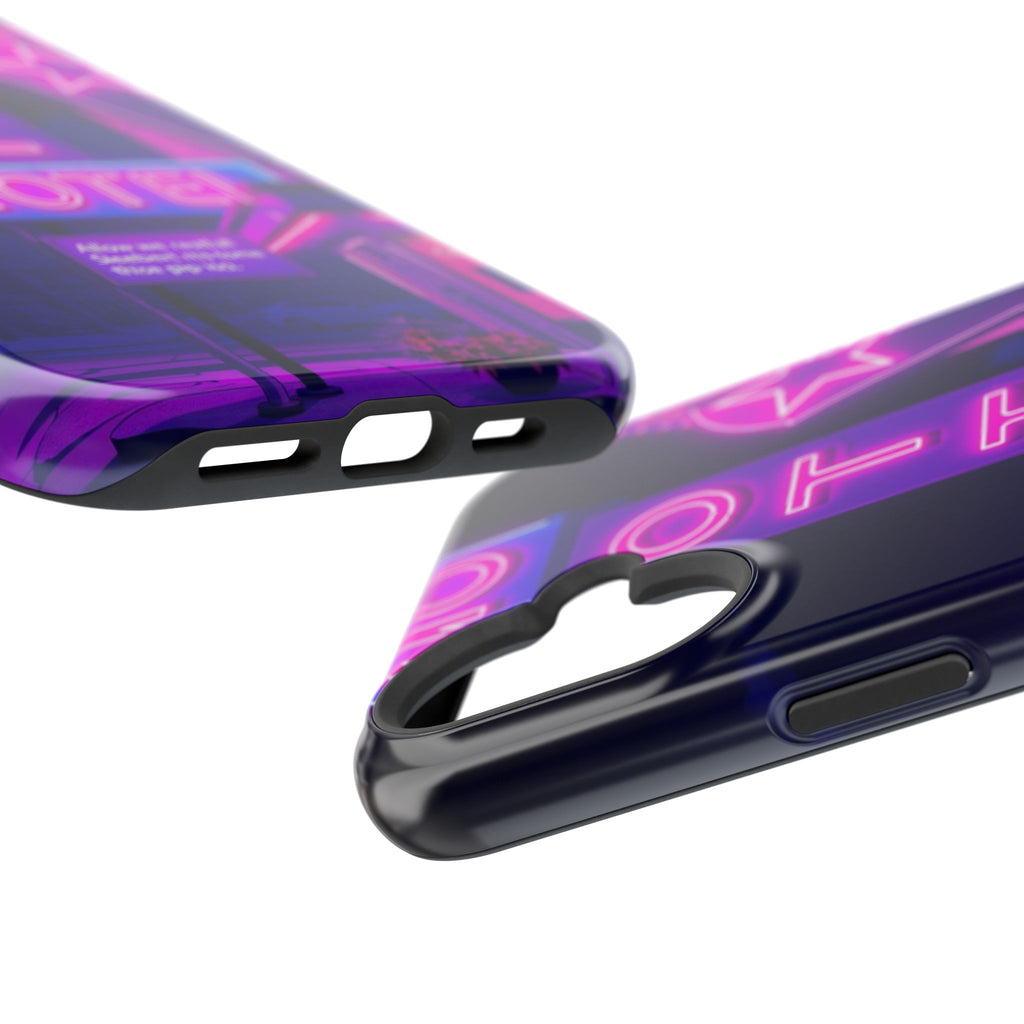 iPhone Neon Sign Motel Enchanted Art Slim Everyday Designer Case · iPhone Case