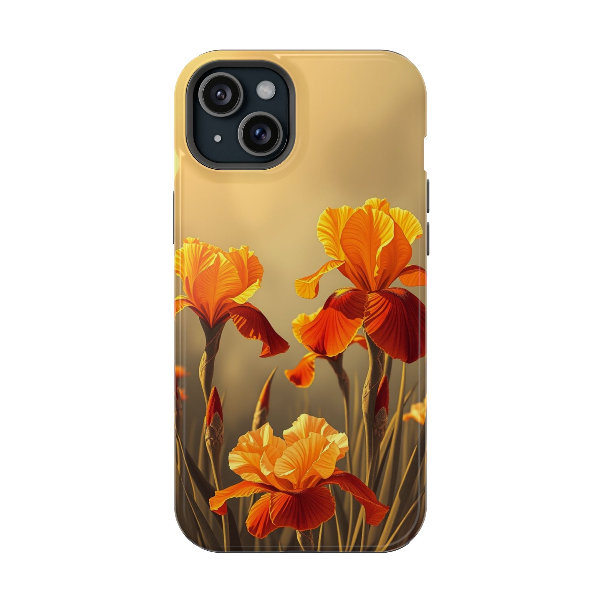 iPhone Iris Garden Gold Foil Luxury Slim Everyday Designer Case · iPhone Case